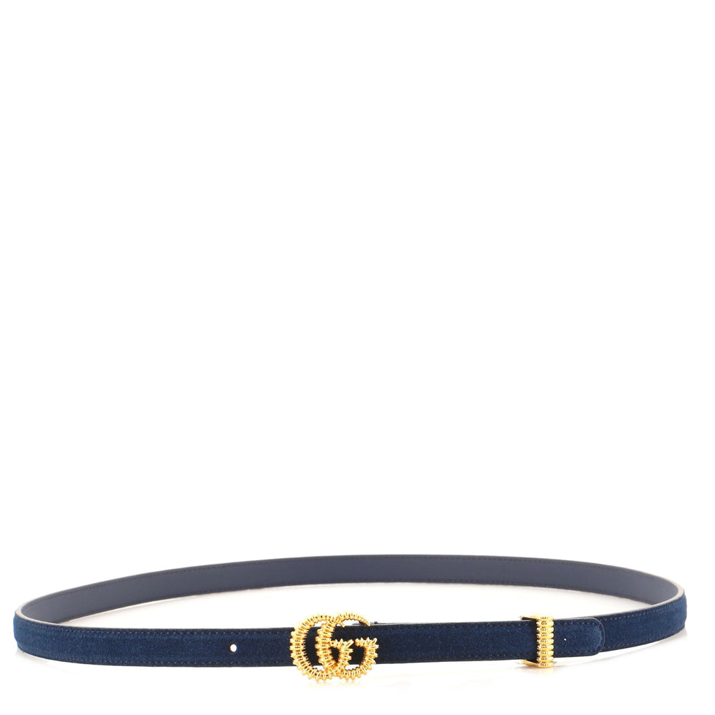 Torchon GG Marmont Belt Suede Thin 90