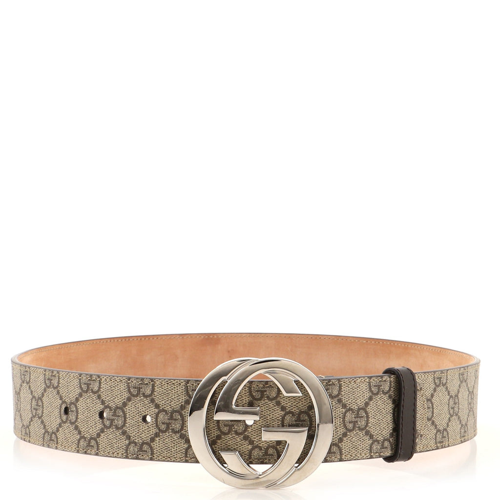 Interlocking G Belt GG Coated Canvas Wide 80
