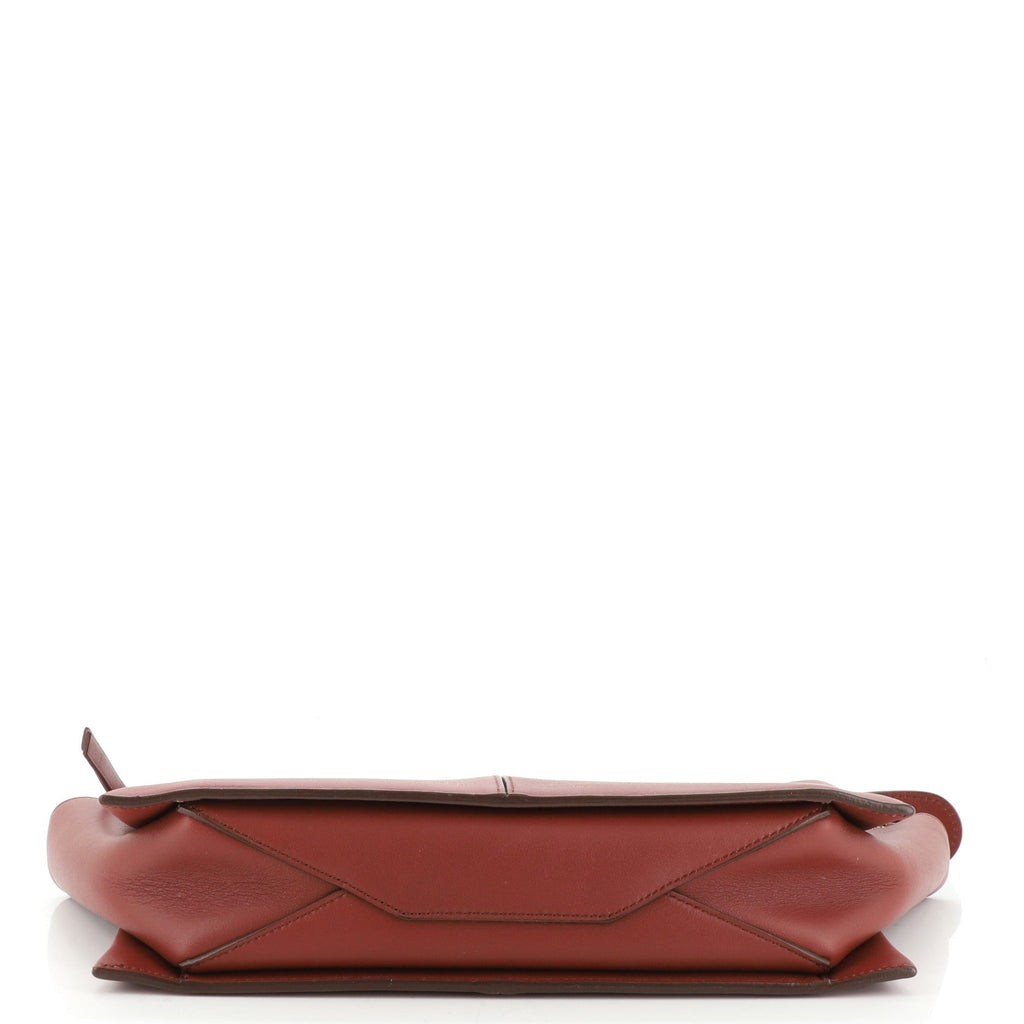 Tri-Fold Clutch on Chain Smooth Leather