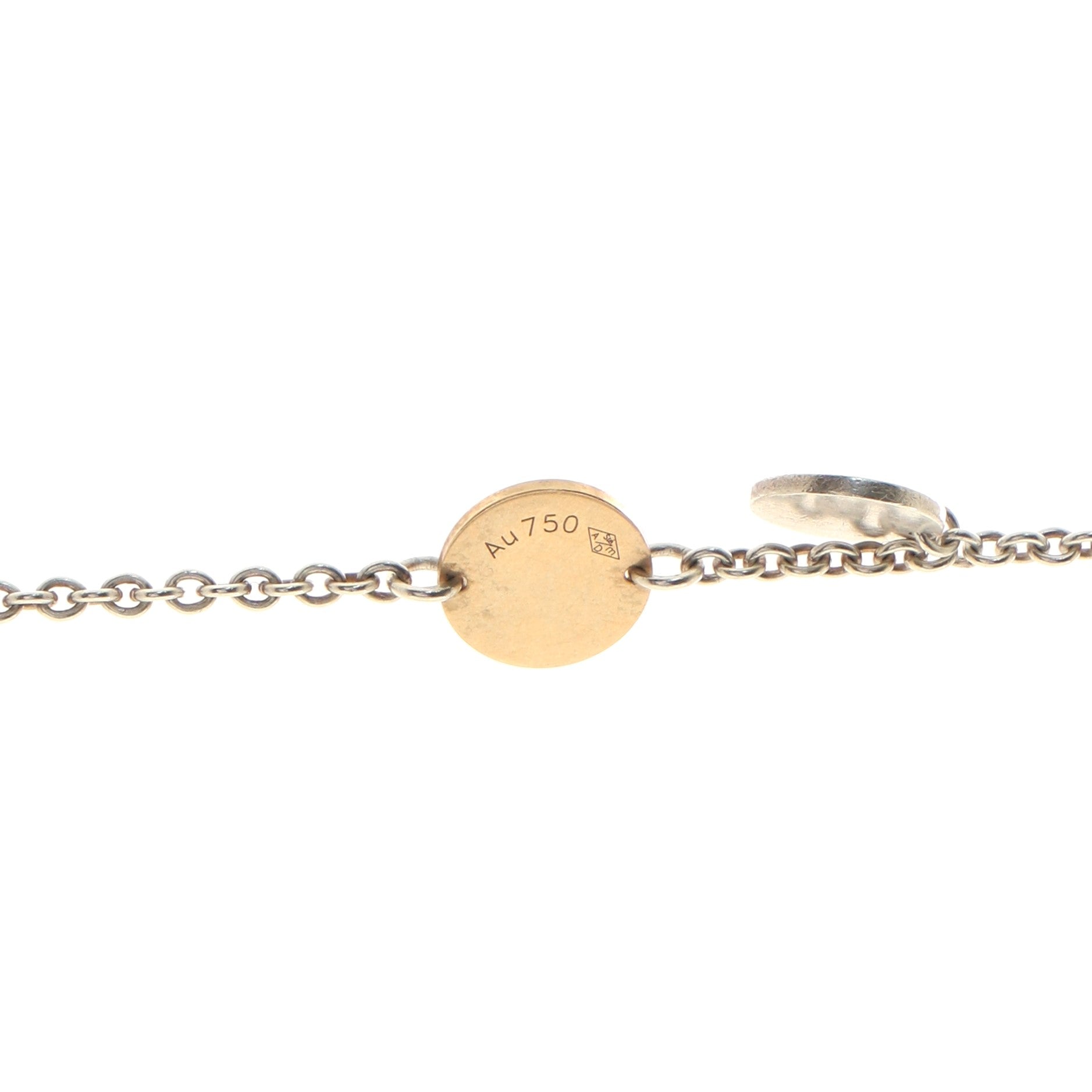 Confetti Long Necklace Sterling Silver and 18K Rose Gold