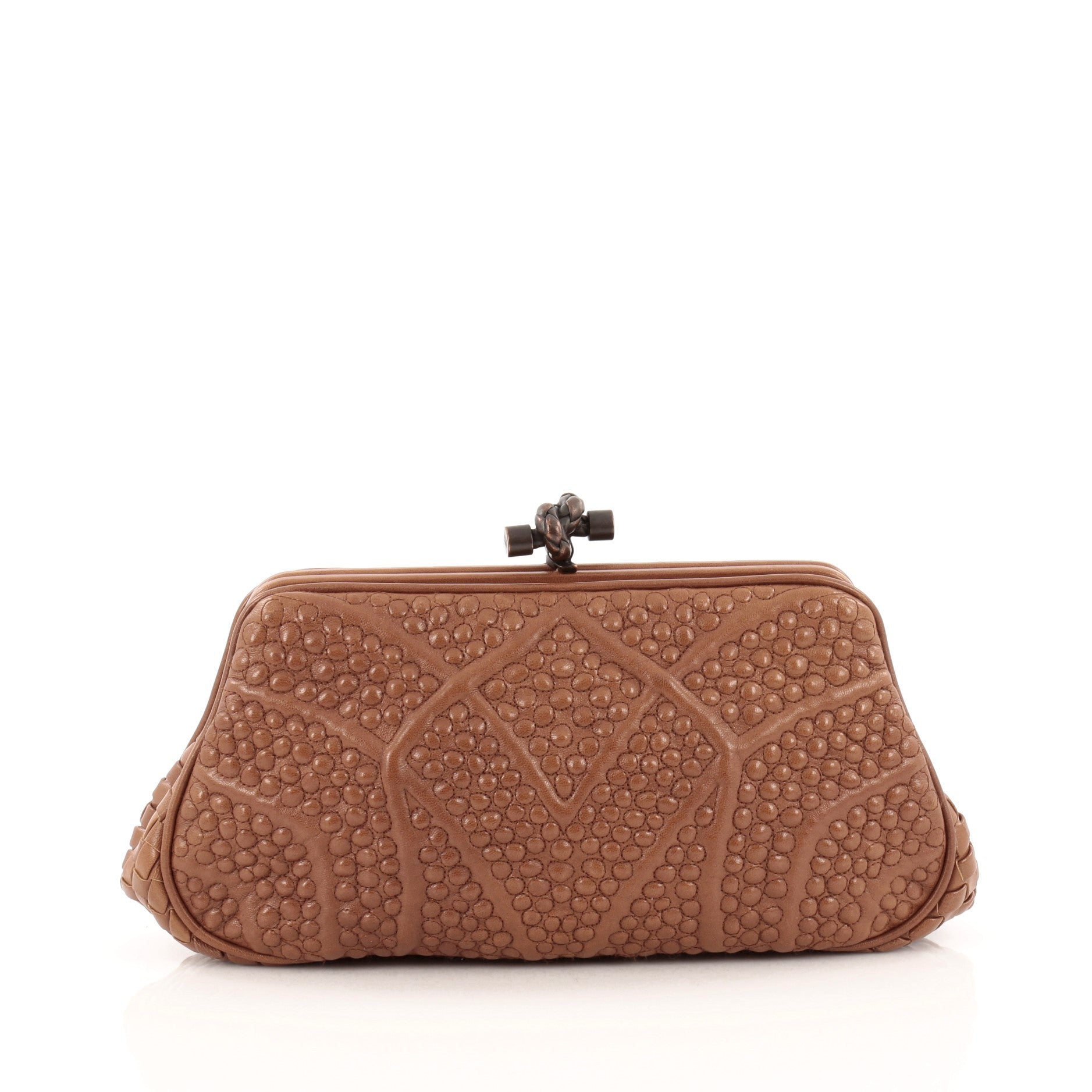 San Marco Knot Clutch Stitched Nappa Leather Medium
