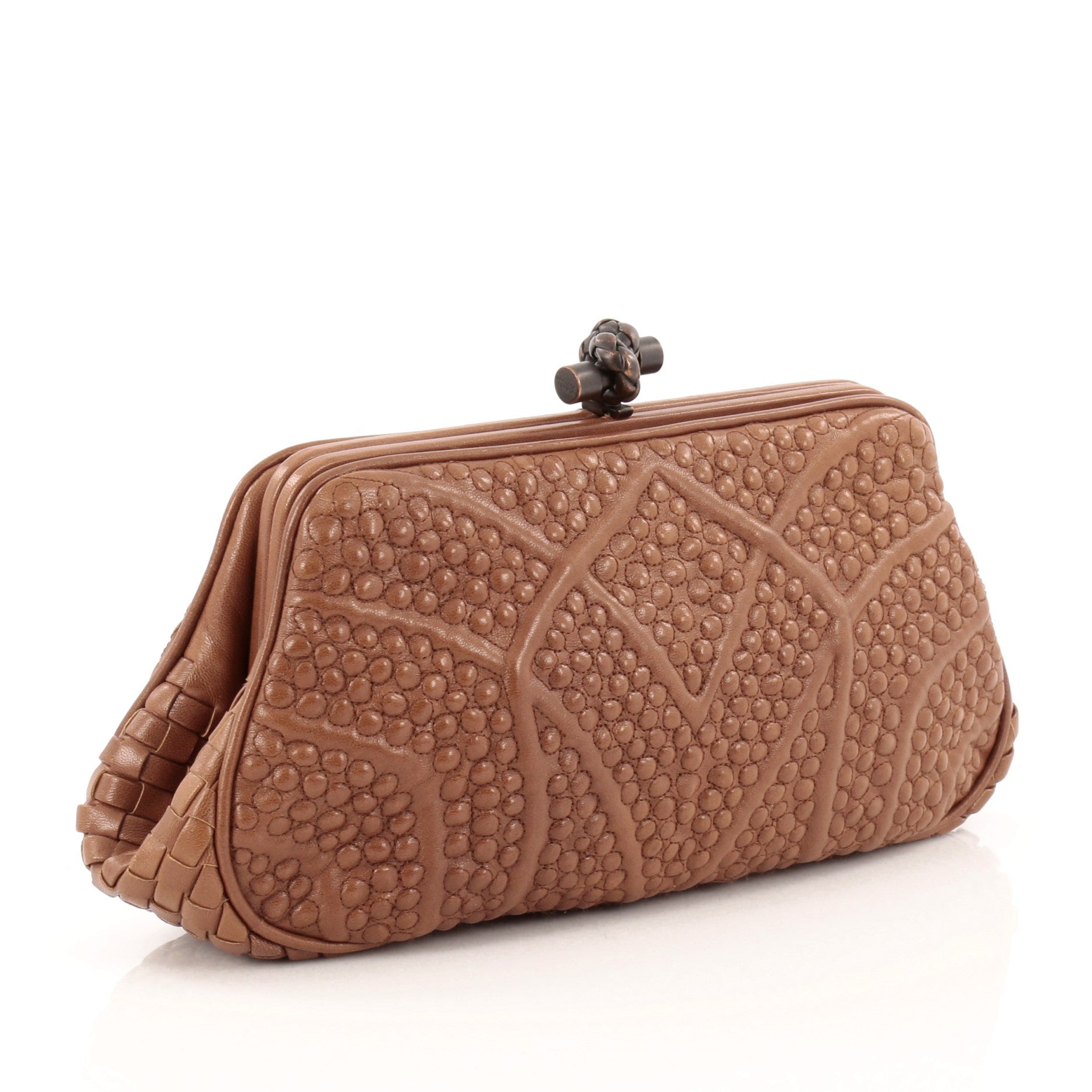 San Marco Knot Clutch Stitched Nappa Leather Medium