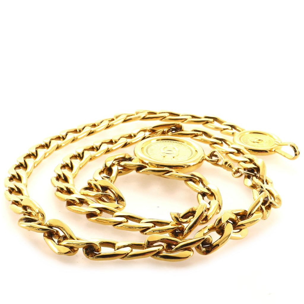 Vintage Medallion Chain Belt Metal 75