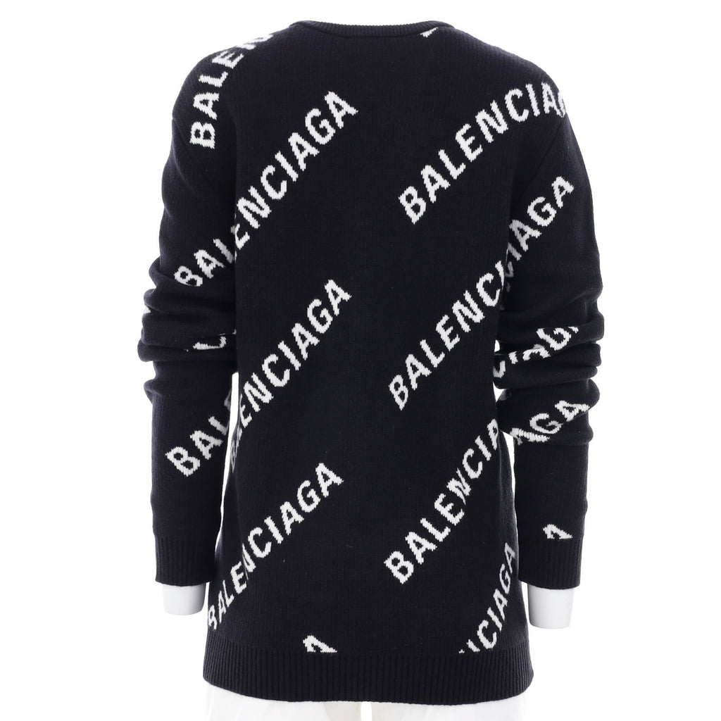 Allover Logo Sweater Cotton Blend