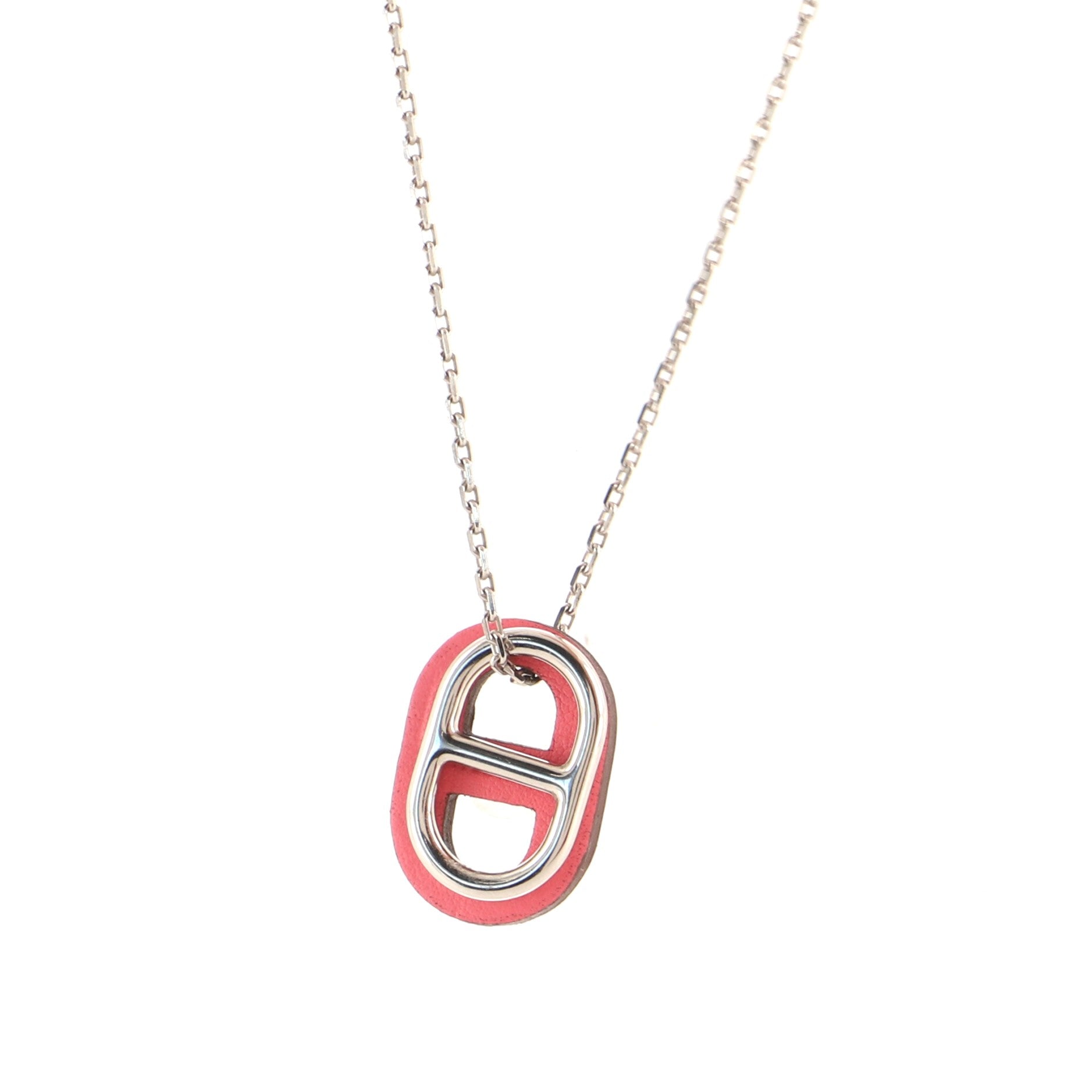 O'Maillon Pendent Necklace Metal and Leather