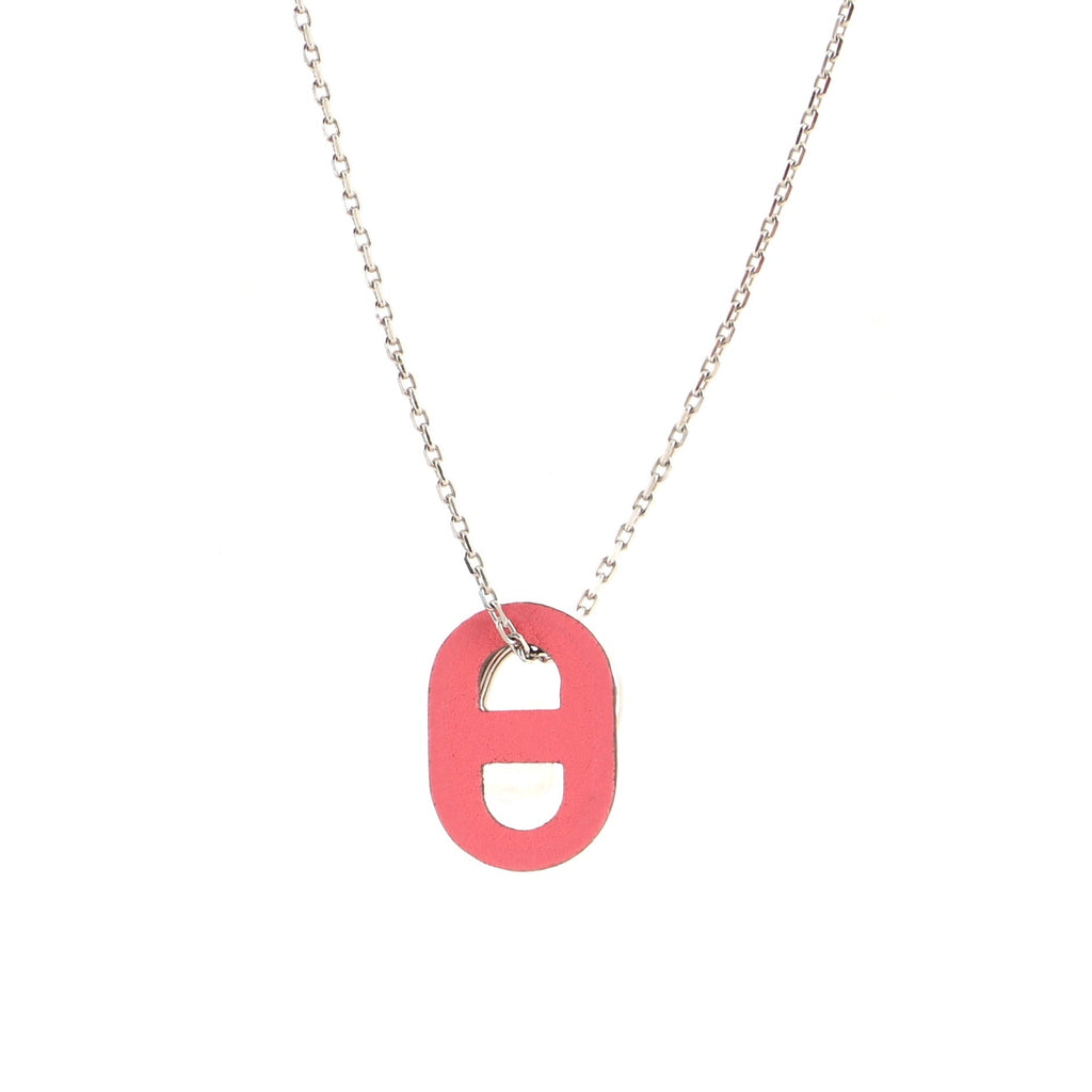 O'Maillon Pendent Necklace Metal and Leather