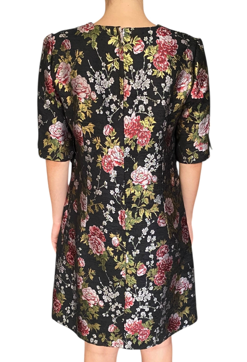 Dolce & Gabbana Floral Jacquard Mini Dress - 44 / US 8
