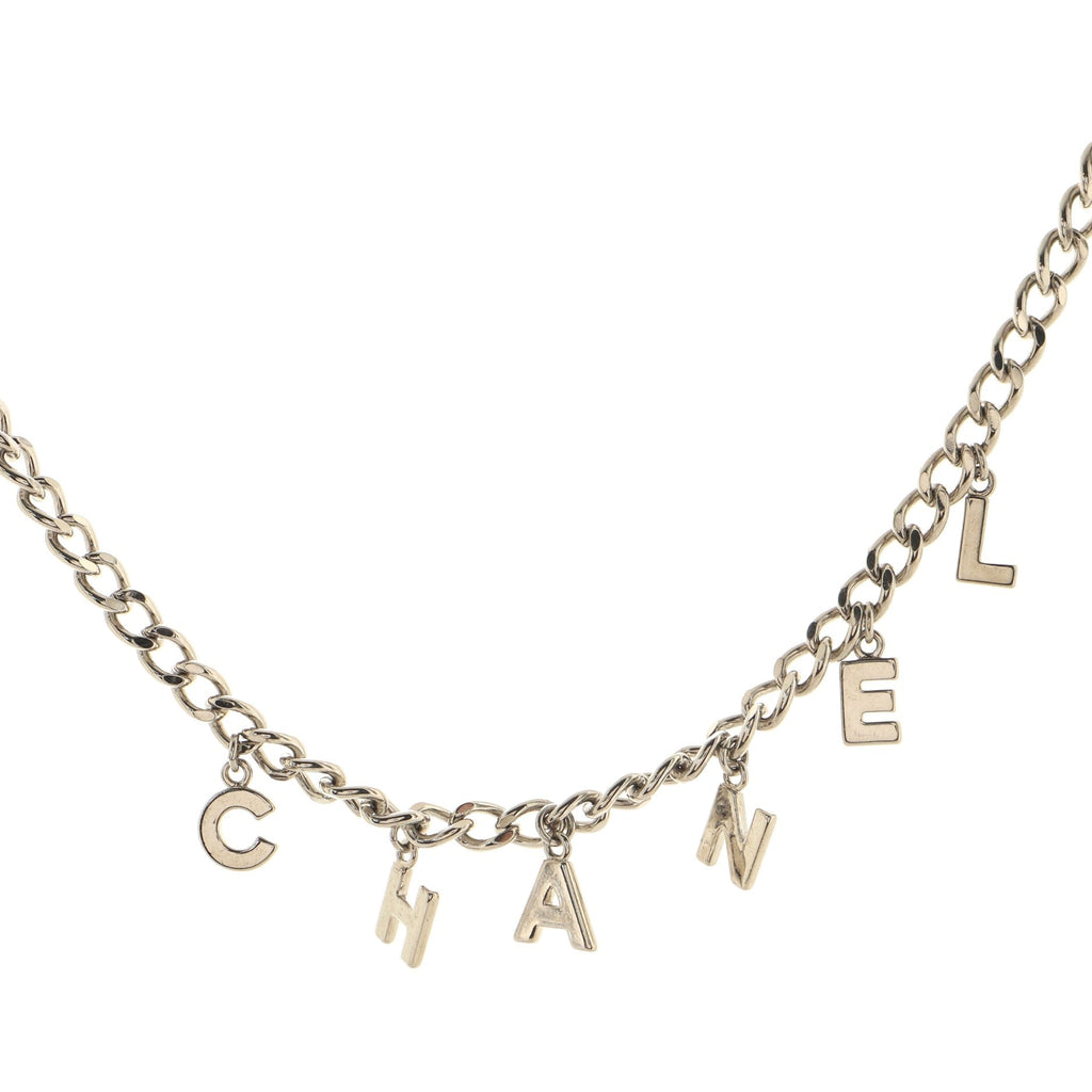 Logo Charm Chain Belt Metal 1