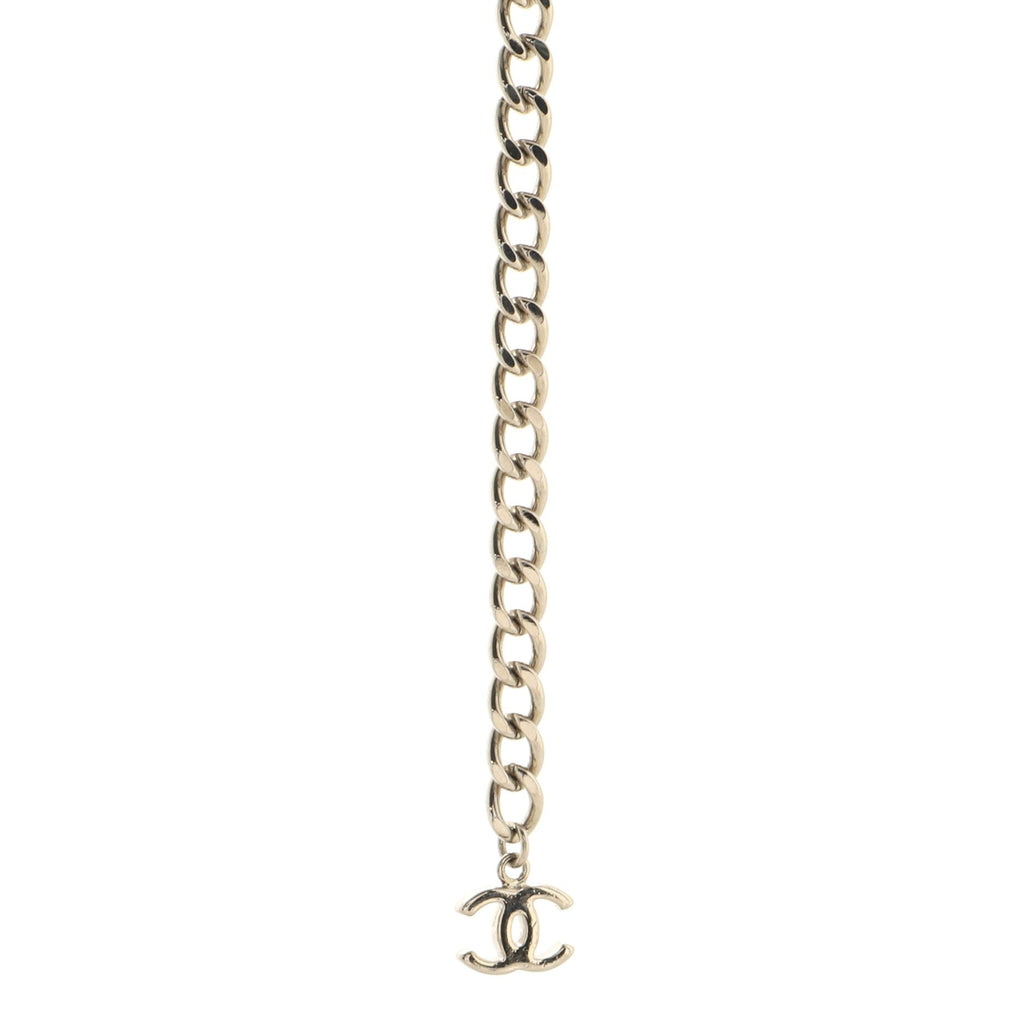 Logo Charm Chain Belt Metal 1