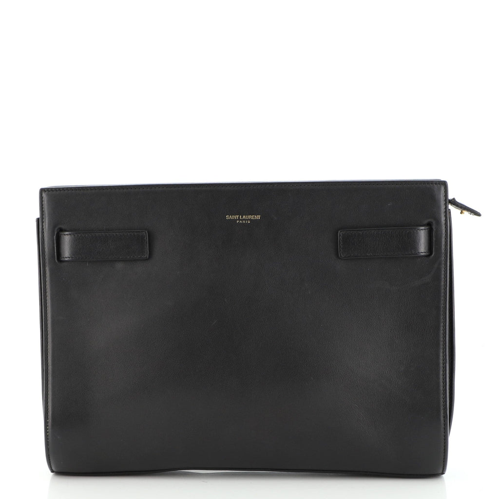 Sac De Jour Clutch Leather Medium