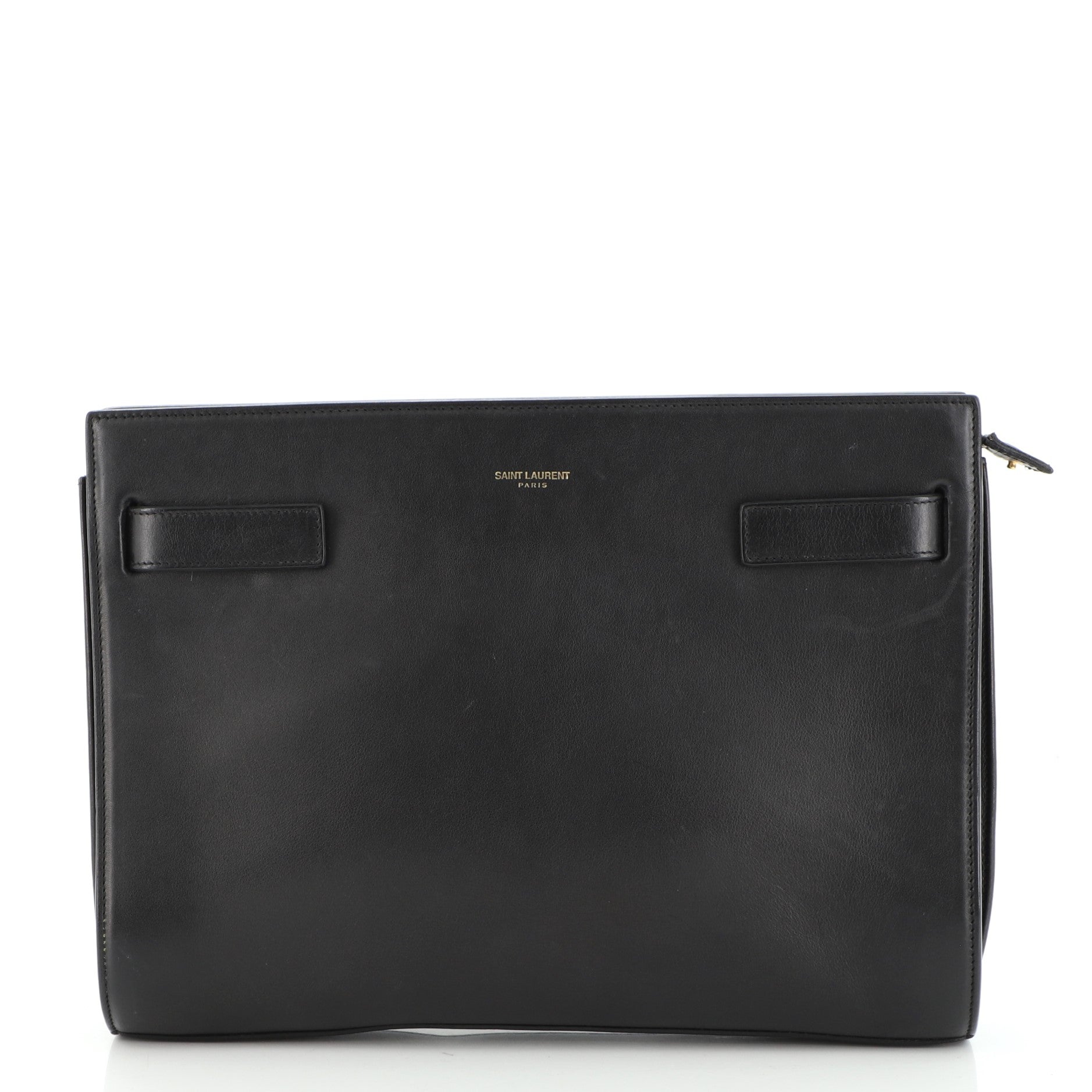 Sac De Jour Clutch Leather Medium