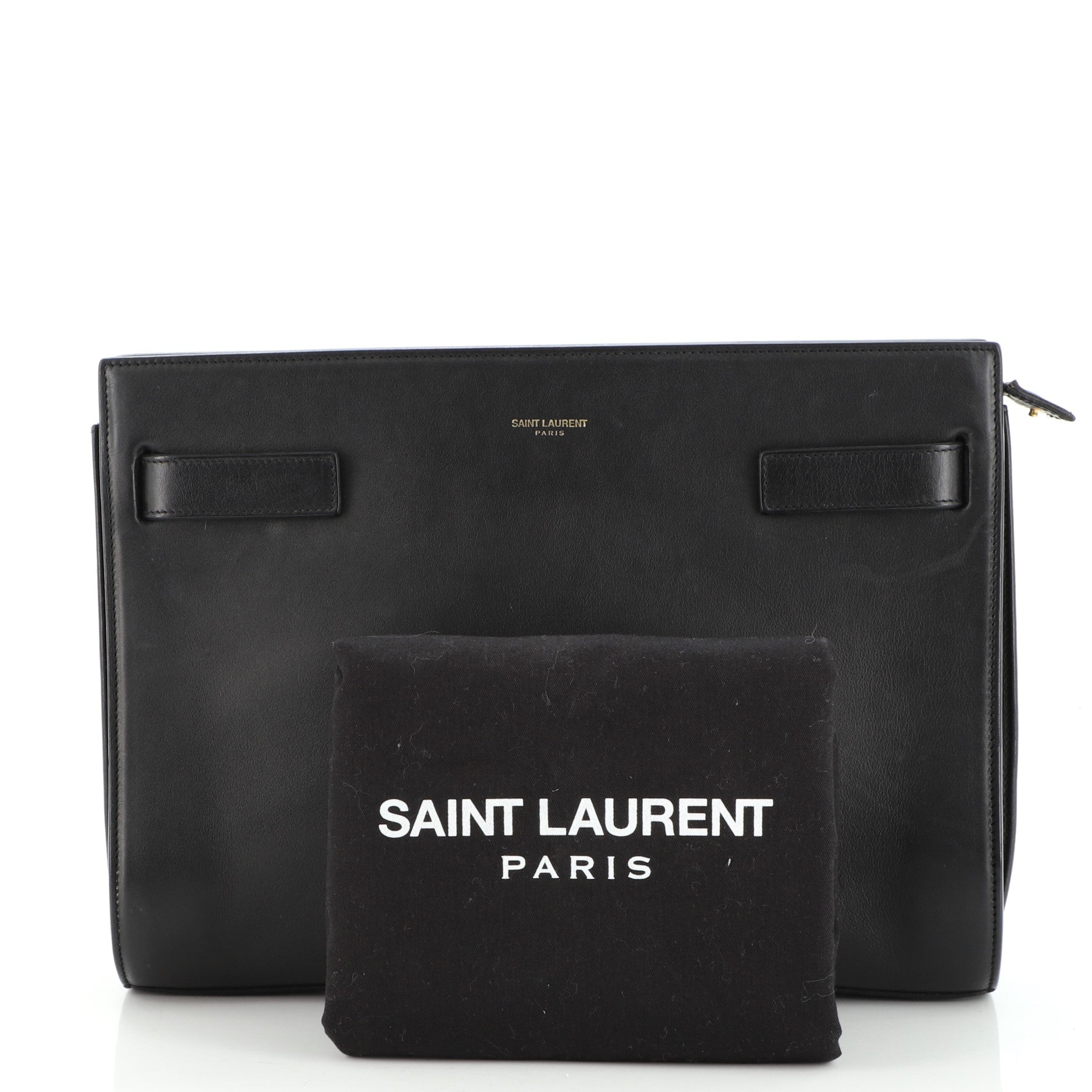 Sac De Jour Clutch Leather Medium