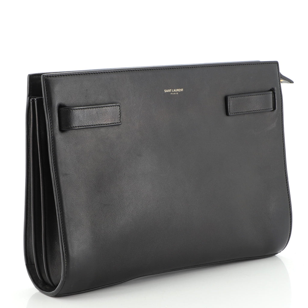 Sac De Jour Clutch Leather Medium