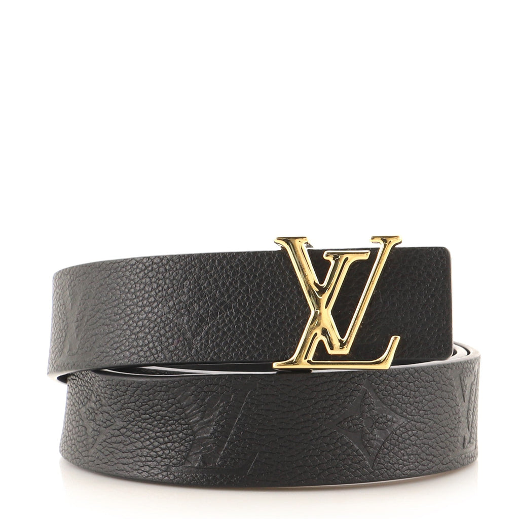 LV Initiales Reversible Belt Monogram Empreinte Leather Medium 85