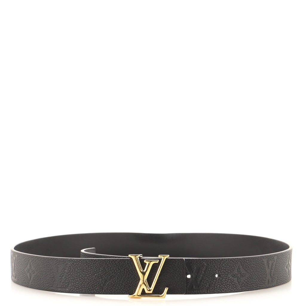 LV Initiales Reversible Belt Monogram Empreinte Leather Medium 85