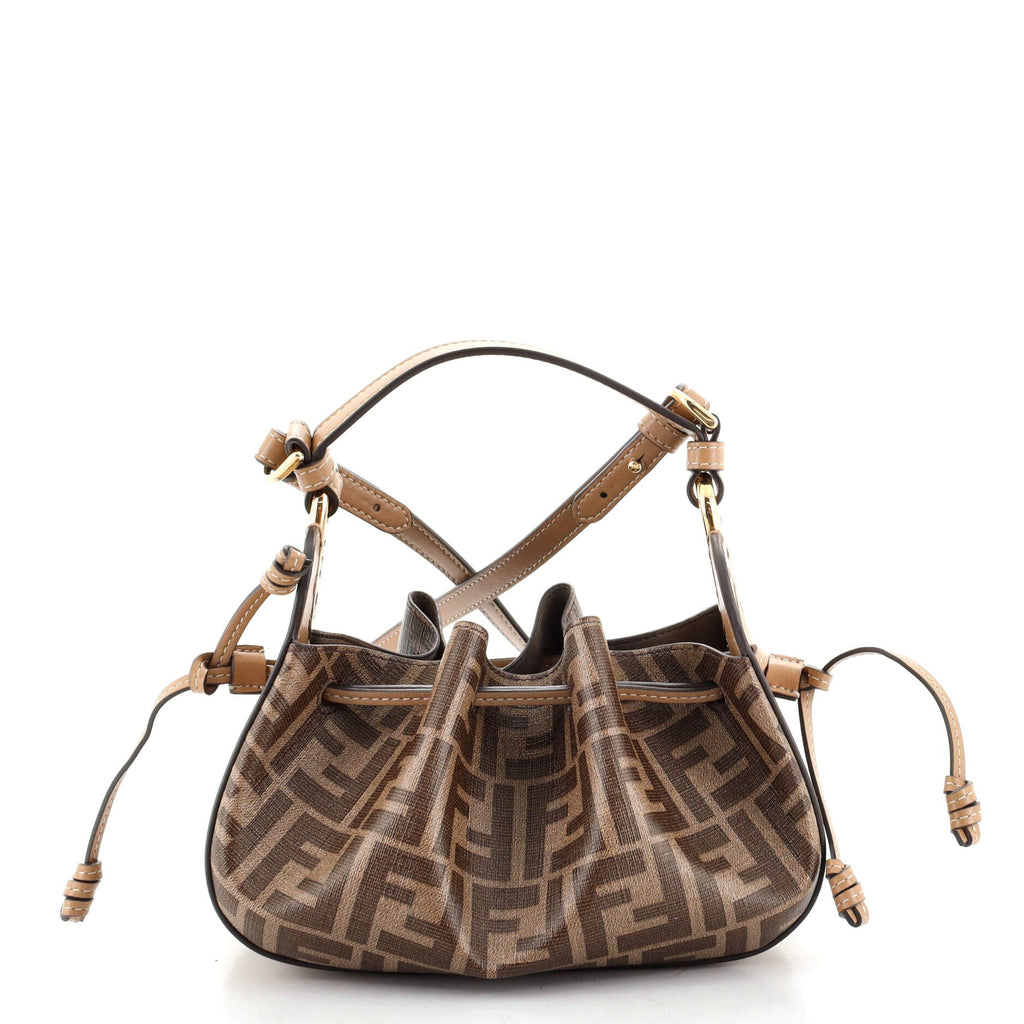 Pomodorino Bucket Bag Zucca Coated Canvas Mini