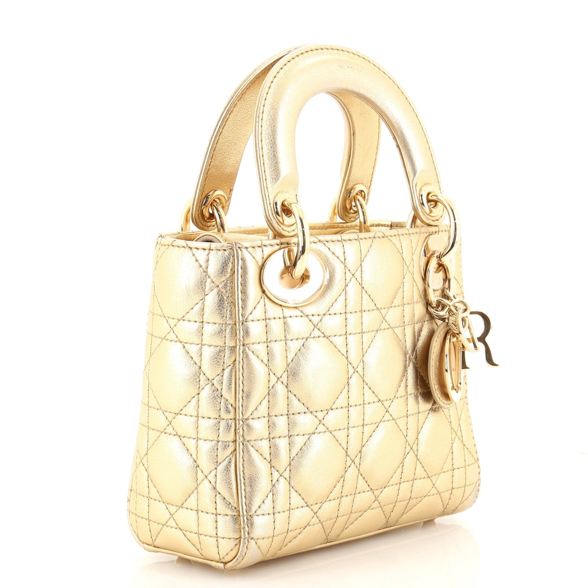 Lady Dior Chain Bag Cannage Quilt Lambskin Mini