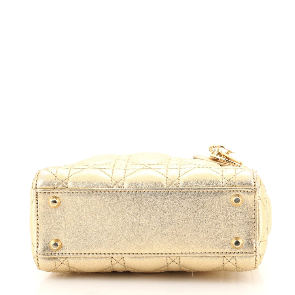 Lady Dior Chain Bag Cannage Quilt Lambskin Mini