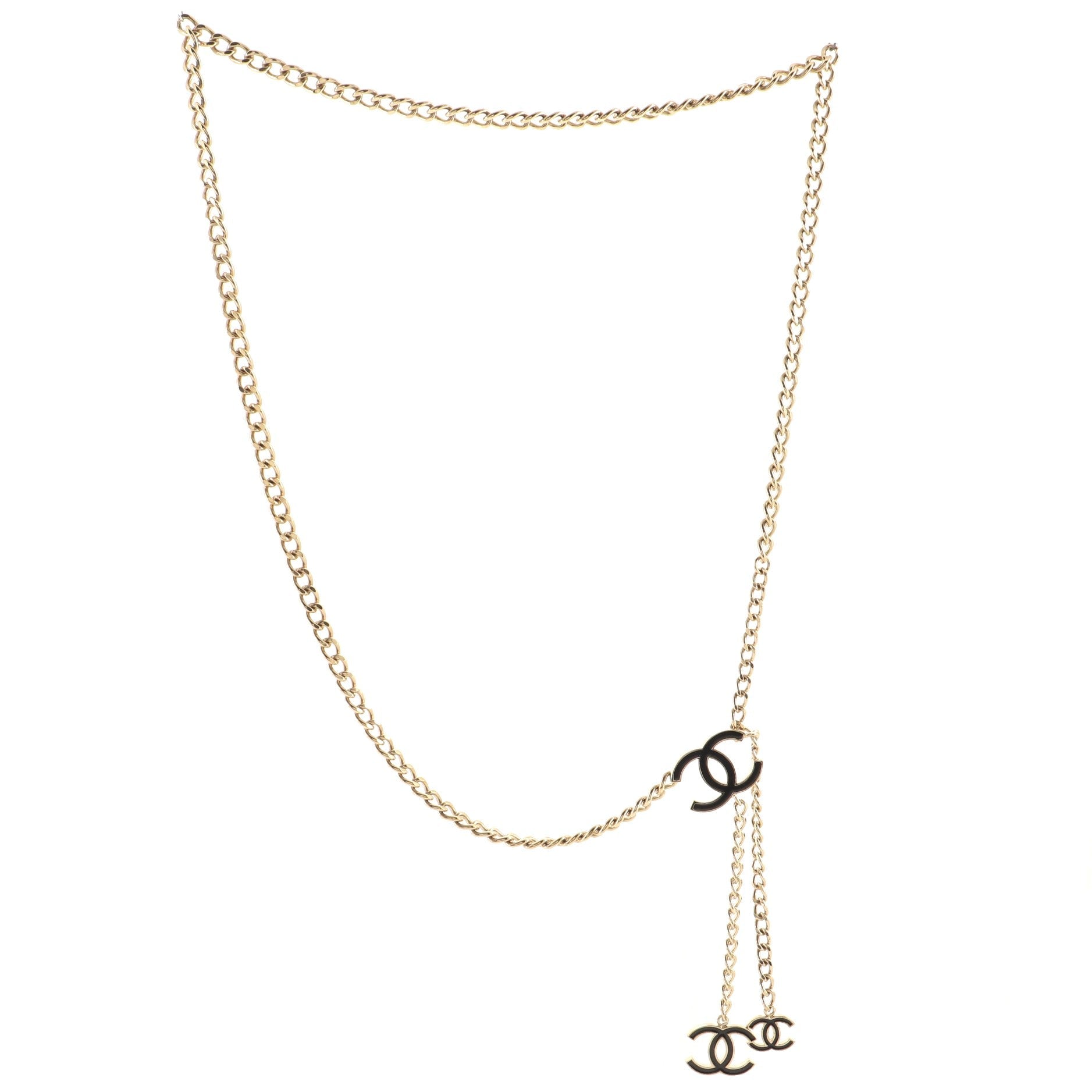 CC Charm Chain Belt Metal with Enamel 100