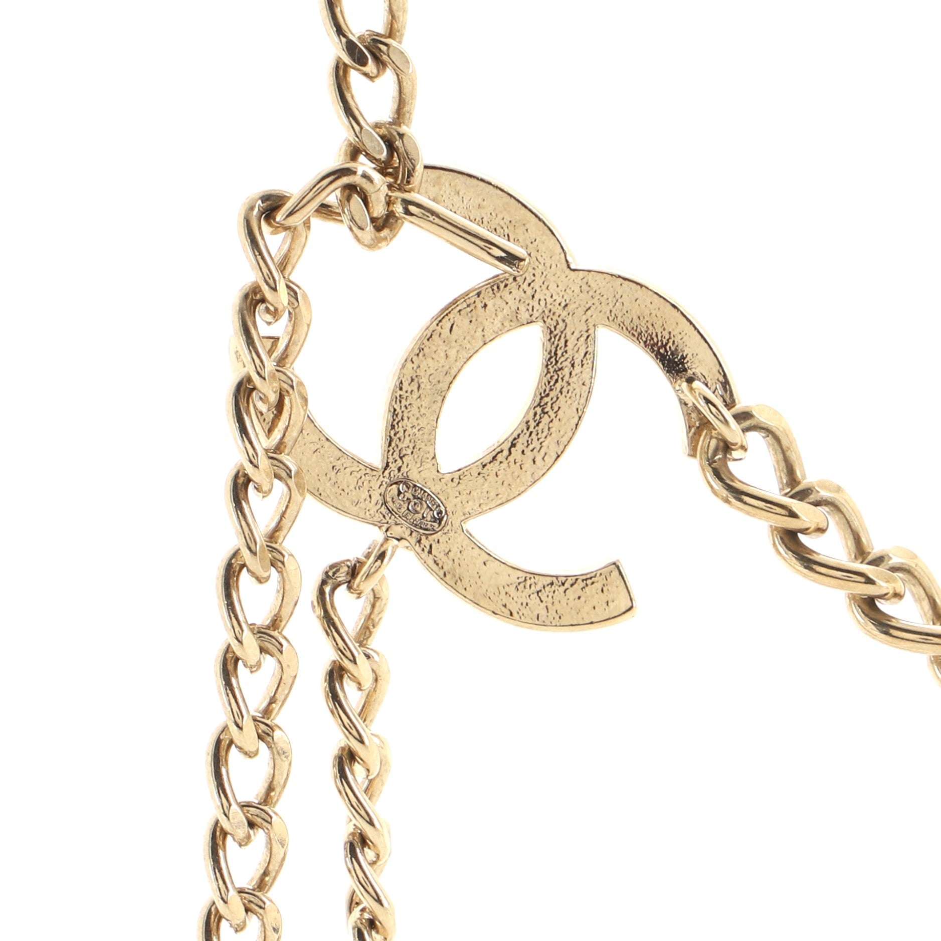 CC Charm Chain Belt Metal with Enamel 100