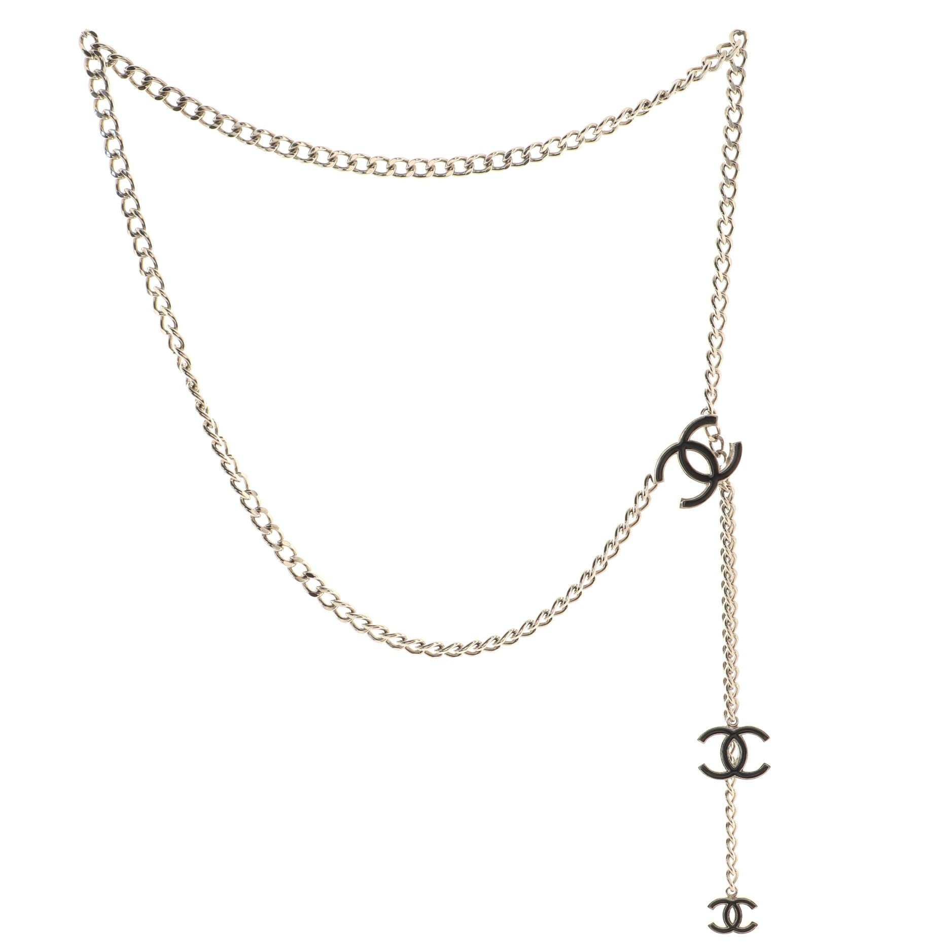 CC Charm Chain Belt Metal with Enamel 0