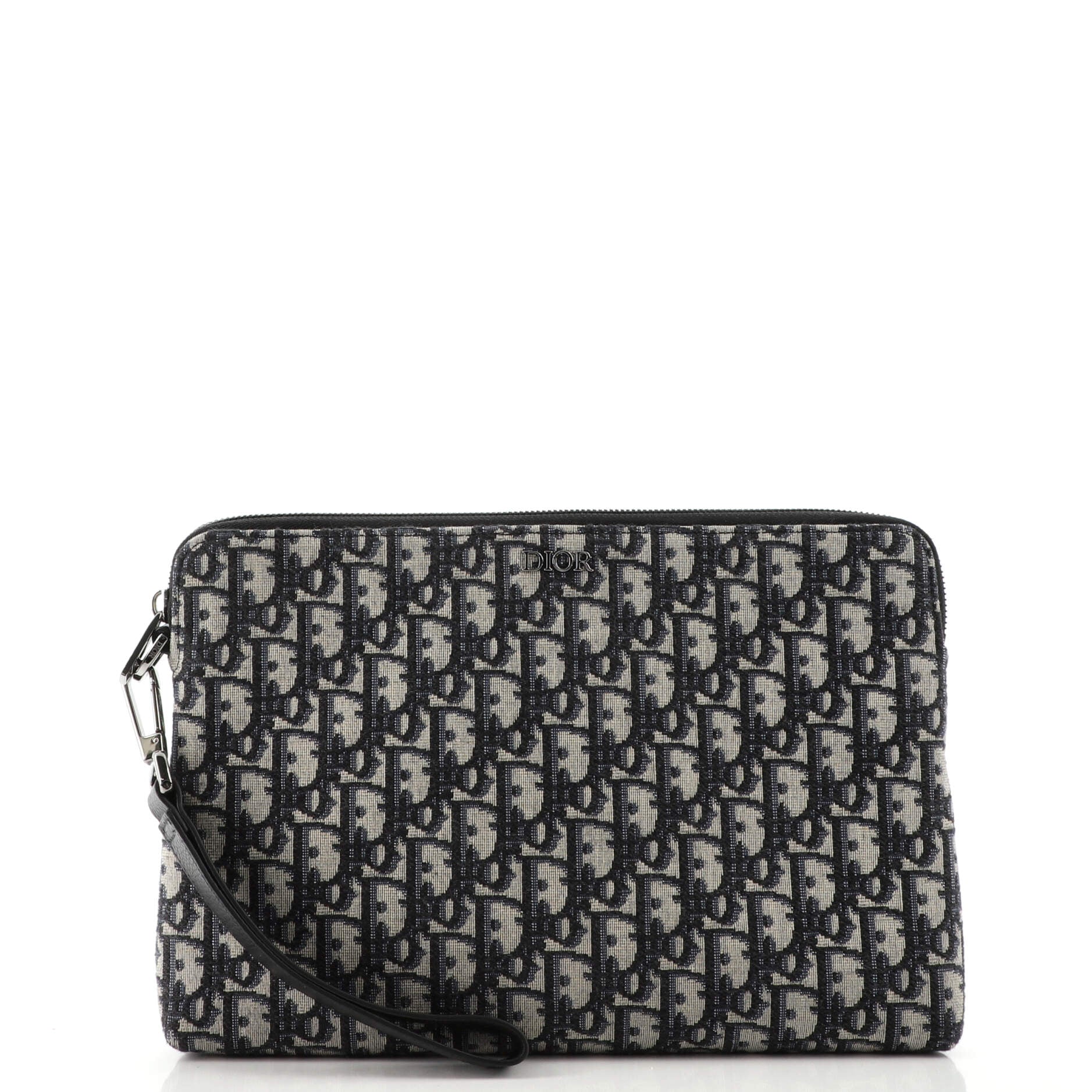 Wristlet Clutch Oblique Jacquard