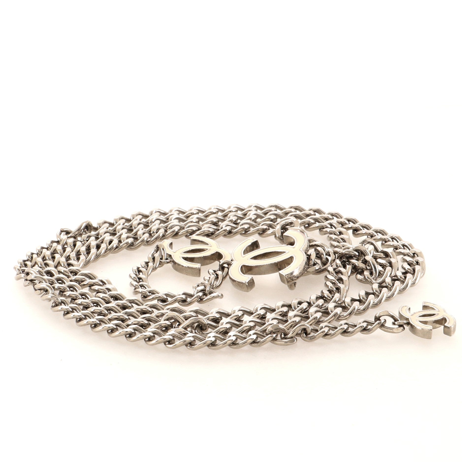CC Charm Chain Belt Metal with Enamel 100