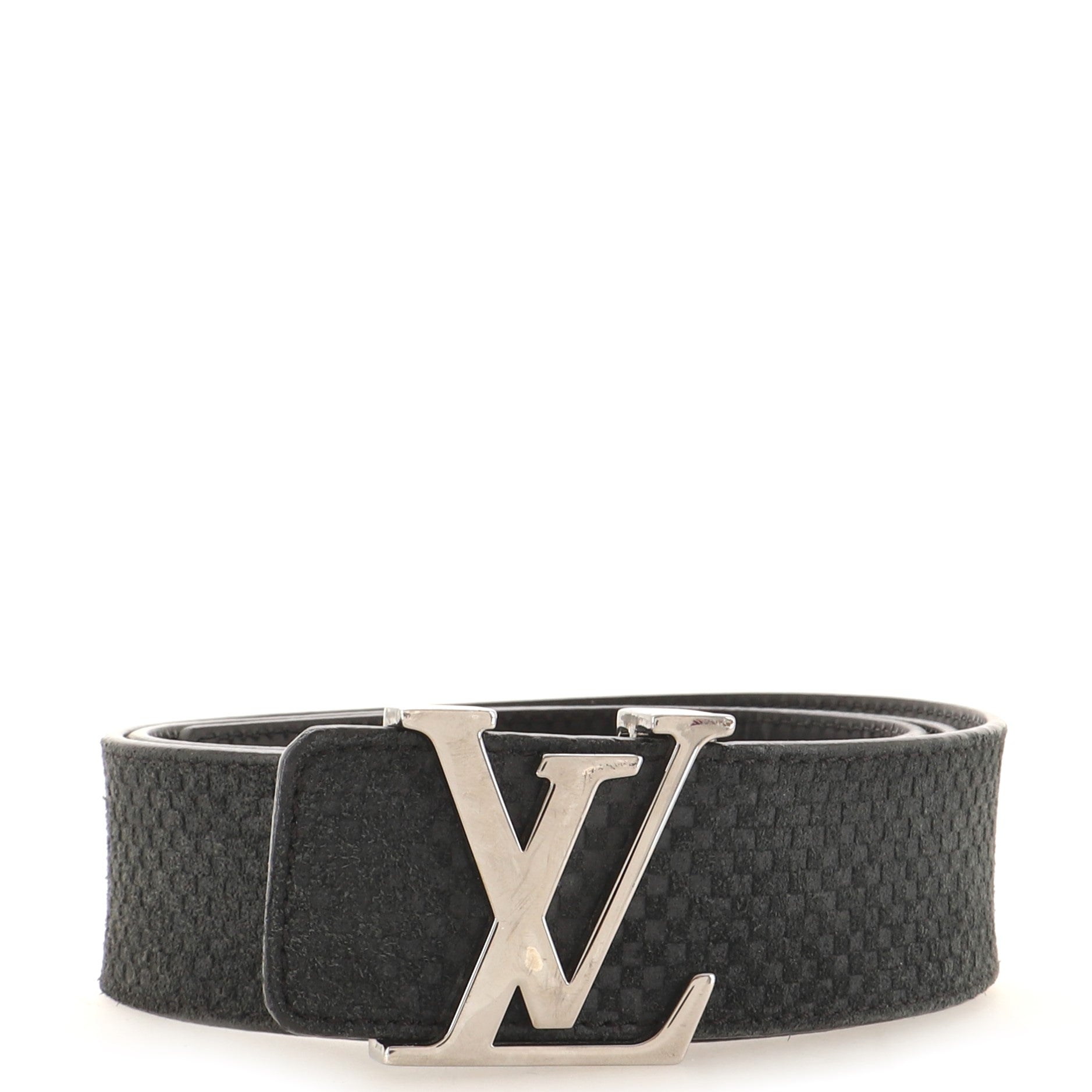 LV Initiales Reversible Belt Suede Damier Wide 95