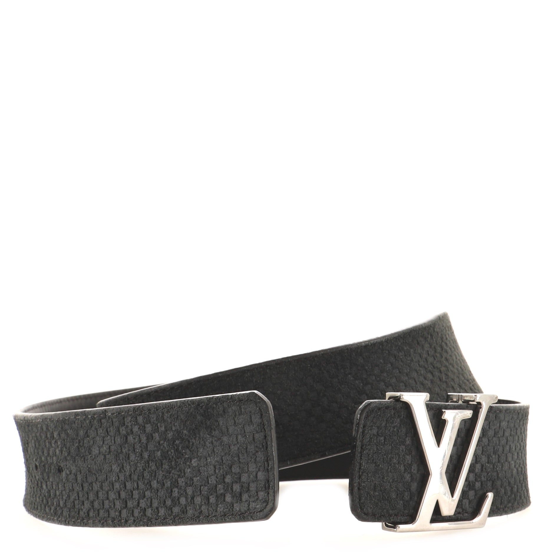 LV Initiales Reversible Belt Suede Damier Wide 95