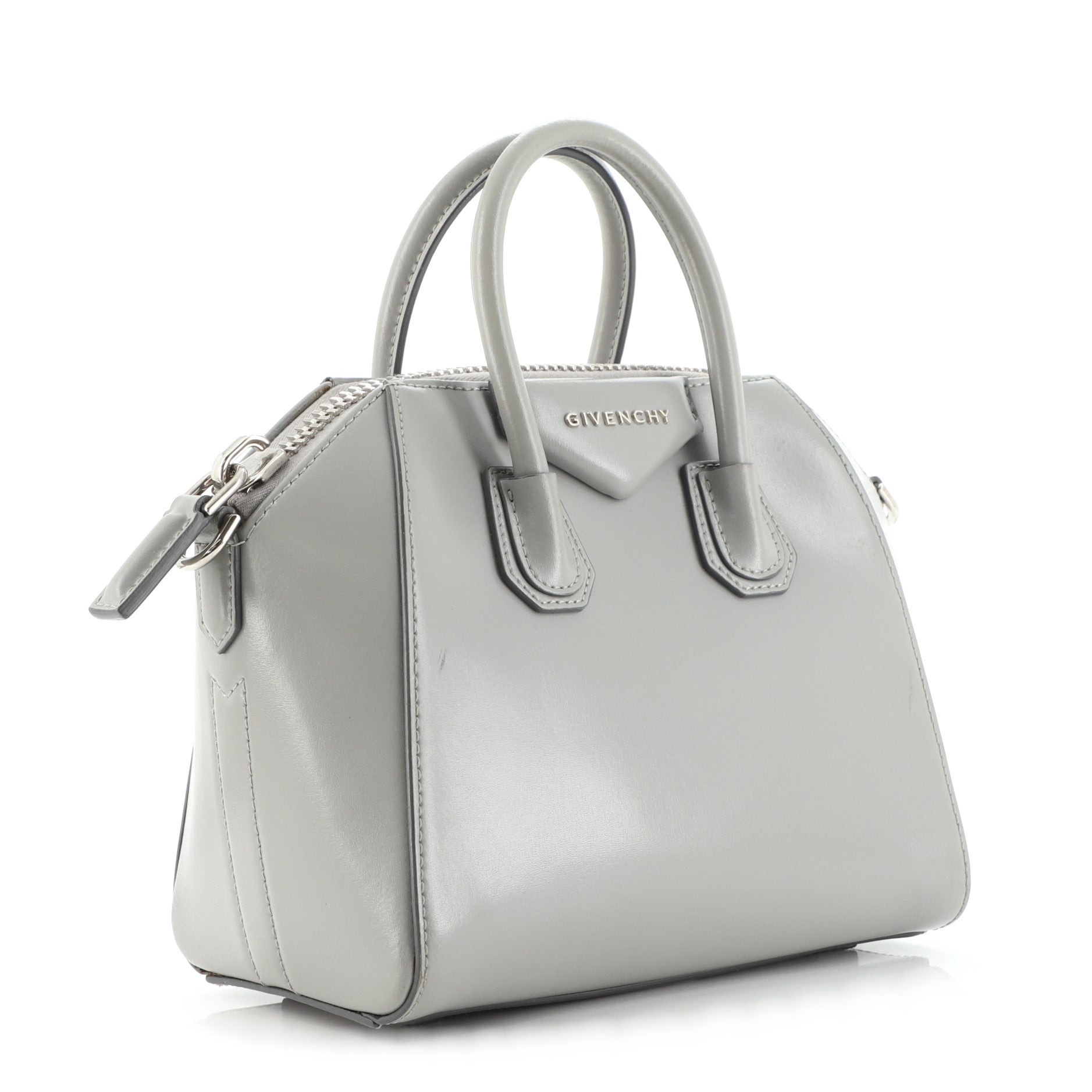 Antigona Bag Glazed Leather Mini