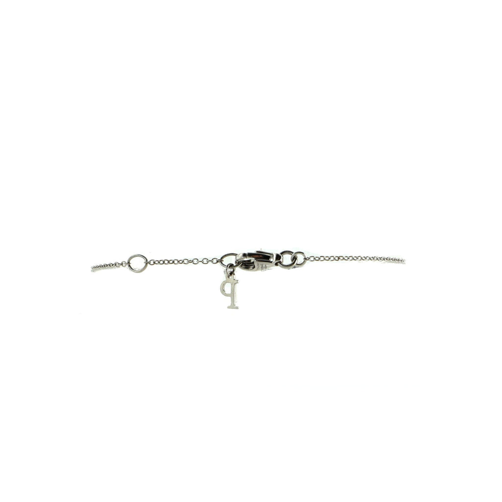 Possession Three Station Chain Bracelet 18K White Gold with Diamonds