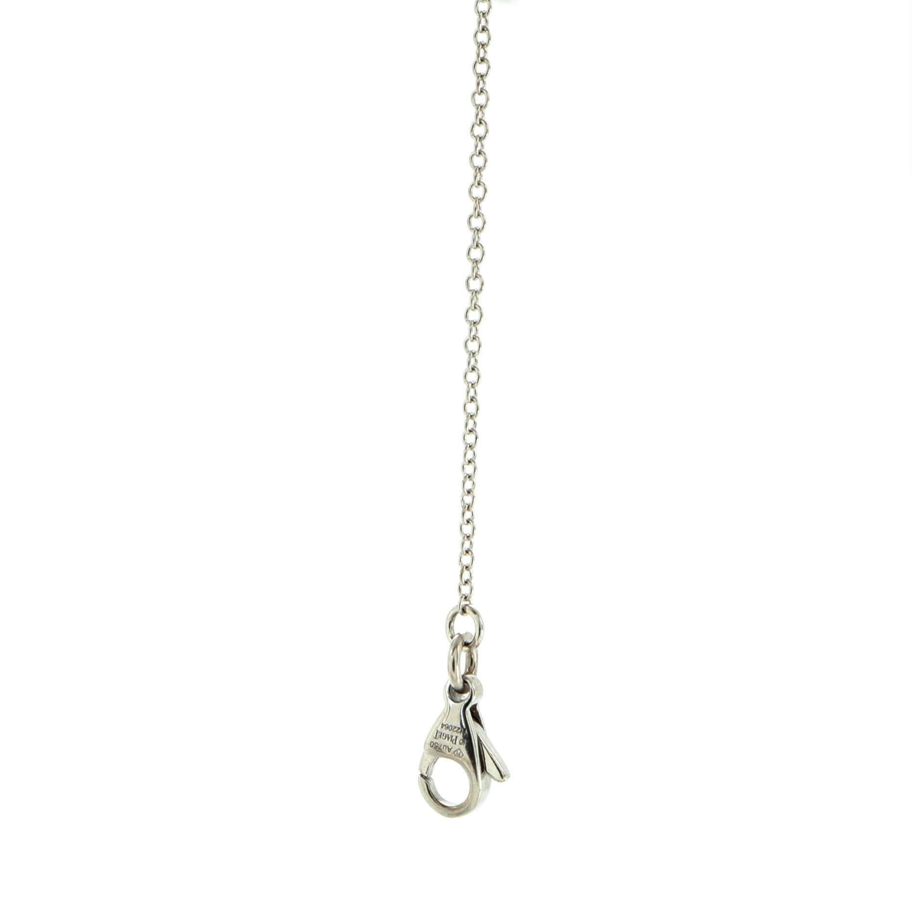 Possession Three Station Chain Bracelet 18K White Gold with Diamonds