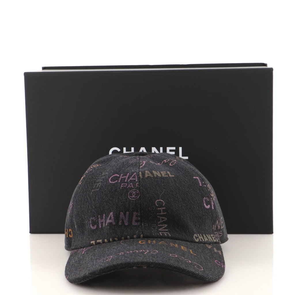Denim Mood Baseball Cap Logo Printed Denim