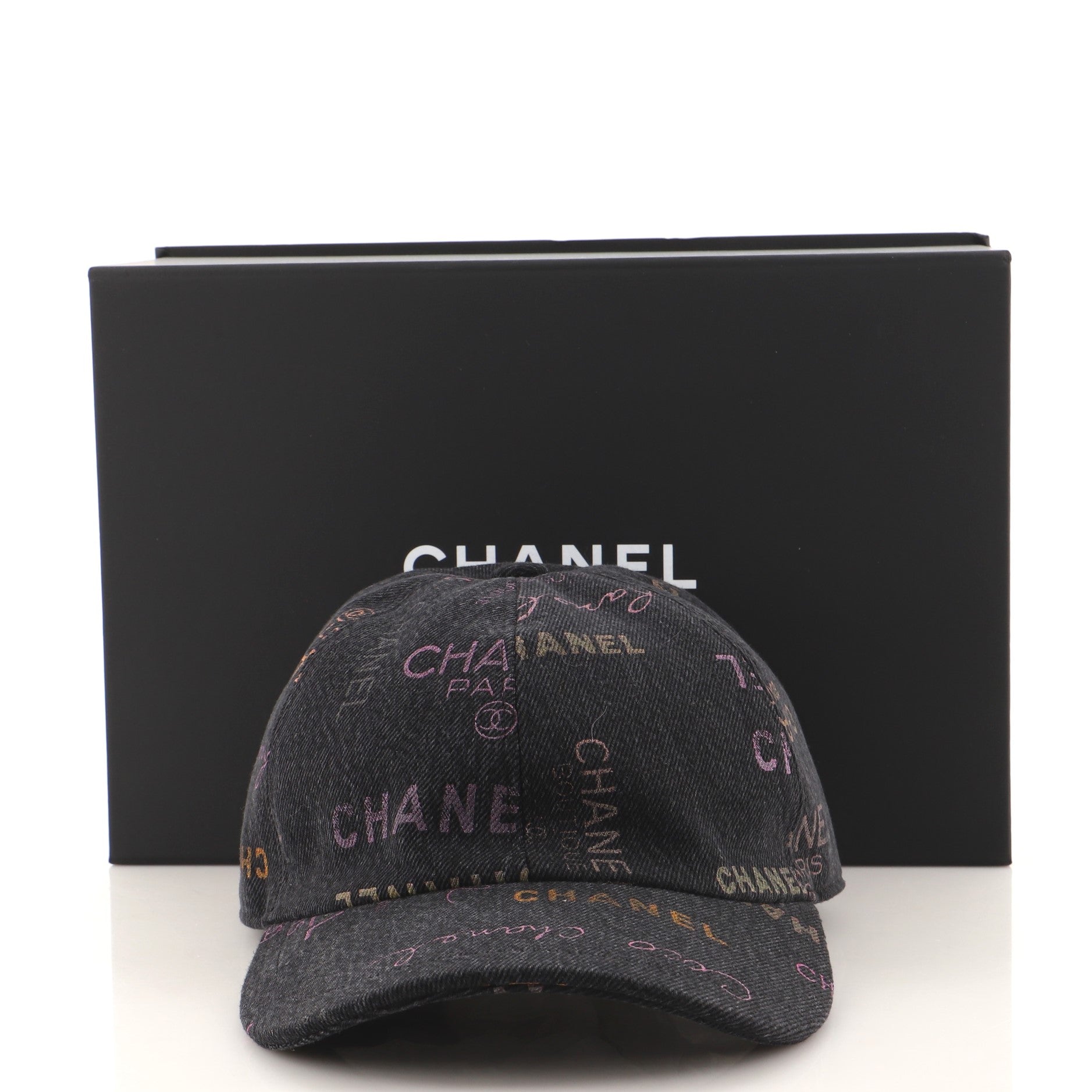 Denim Mood Baseball Cap Logo Printed Denim
