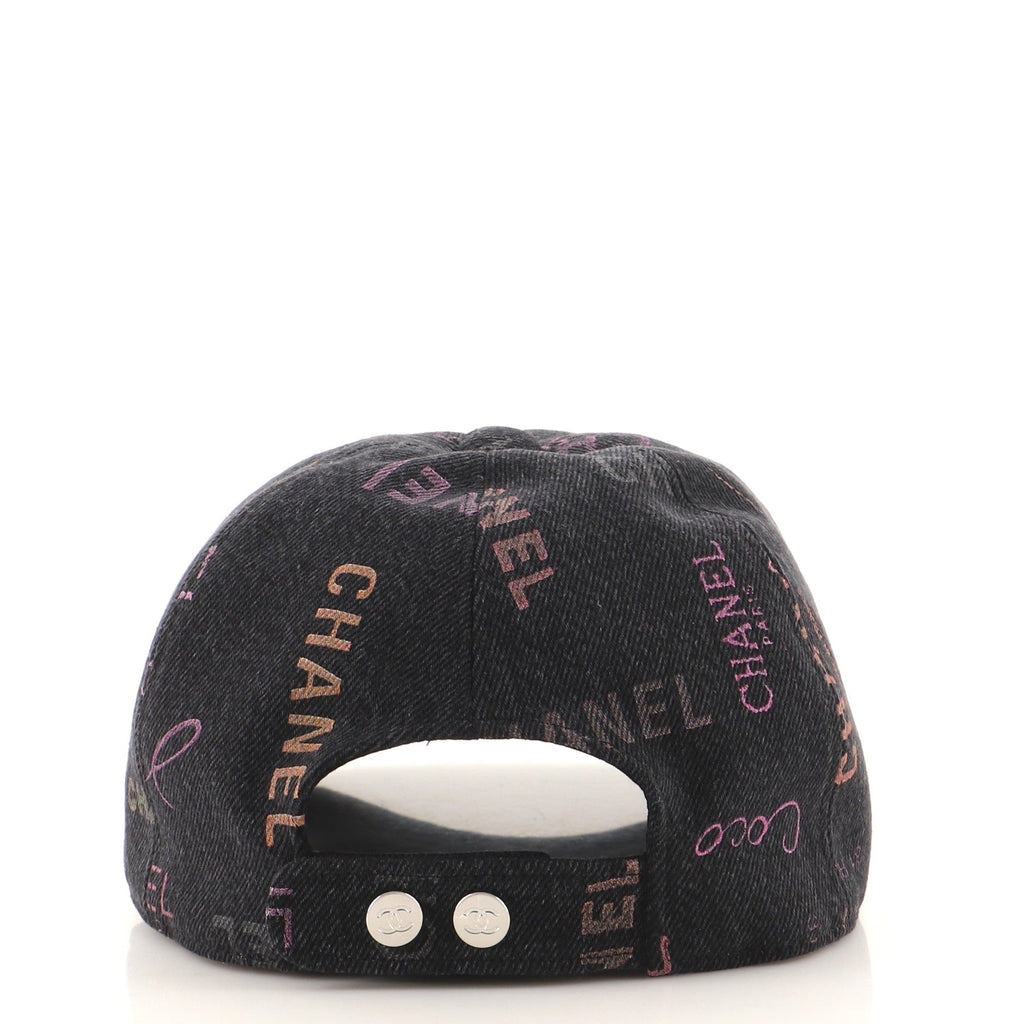 Denim Mood Baseball Cap Logo Printed Denim