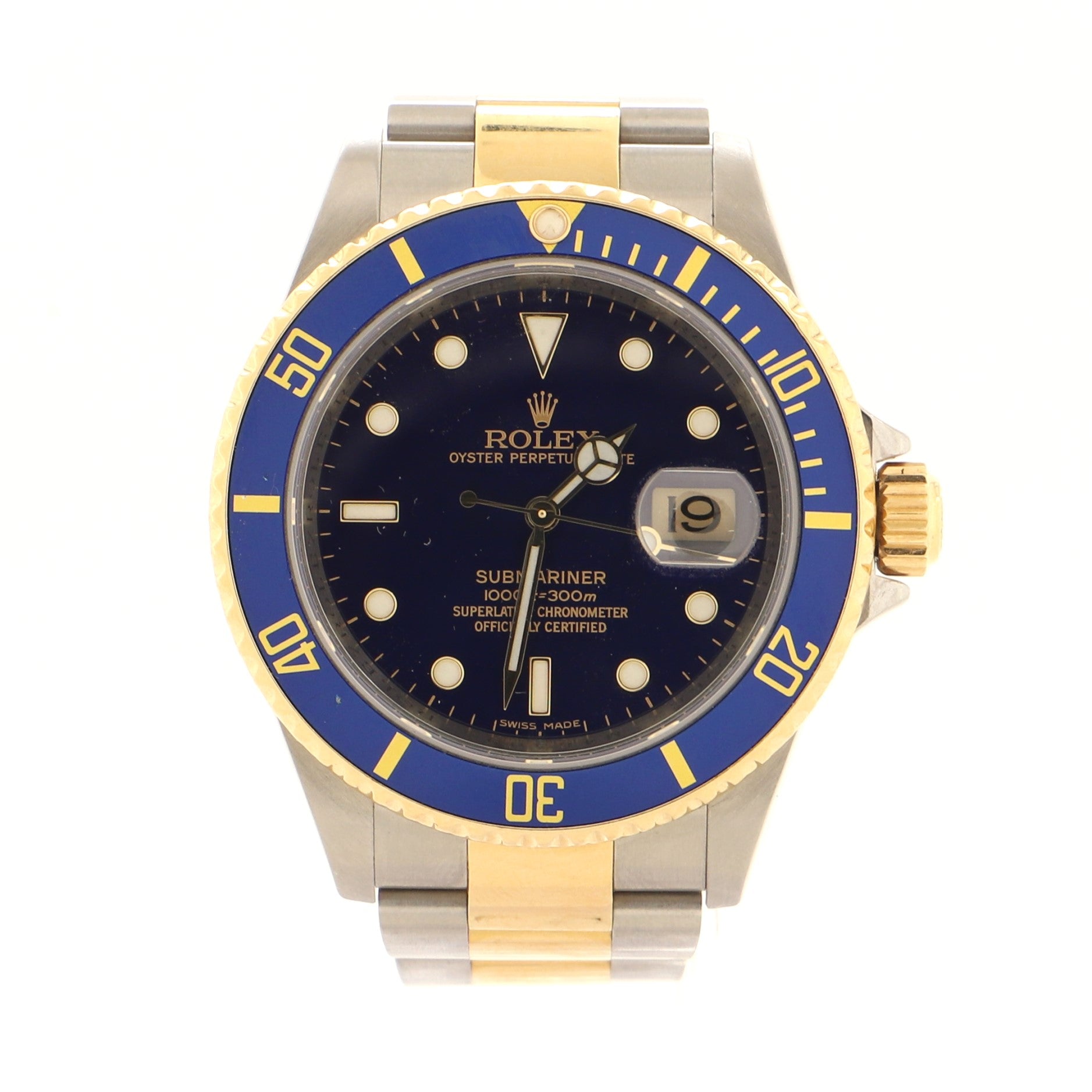 Oyster Perpetual Submariner Bluesy Date Automatic Watch Stainless Steel and Yellow Gold 40