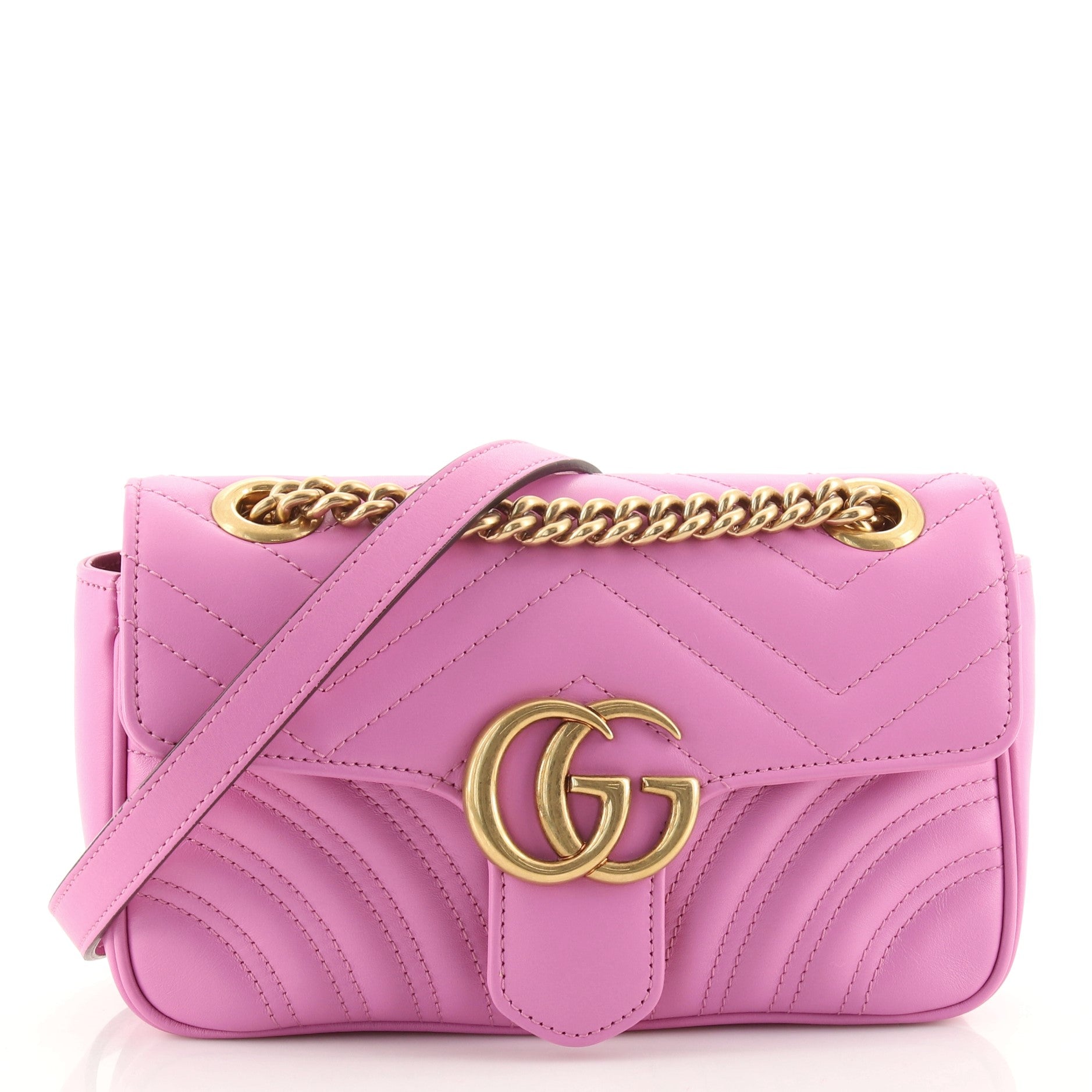 GG Marmont Flap Bag Matelasse Leather Mini