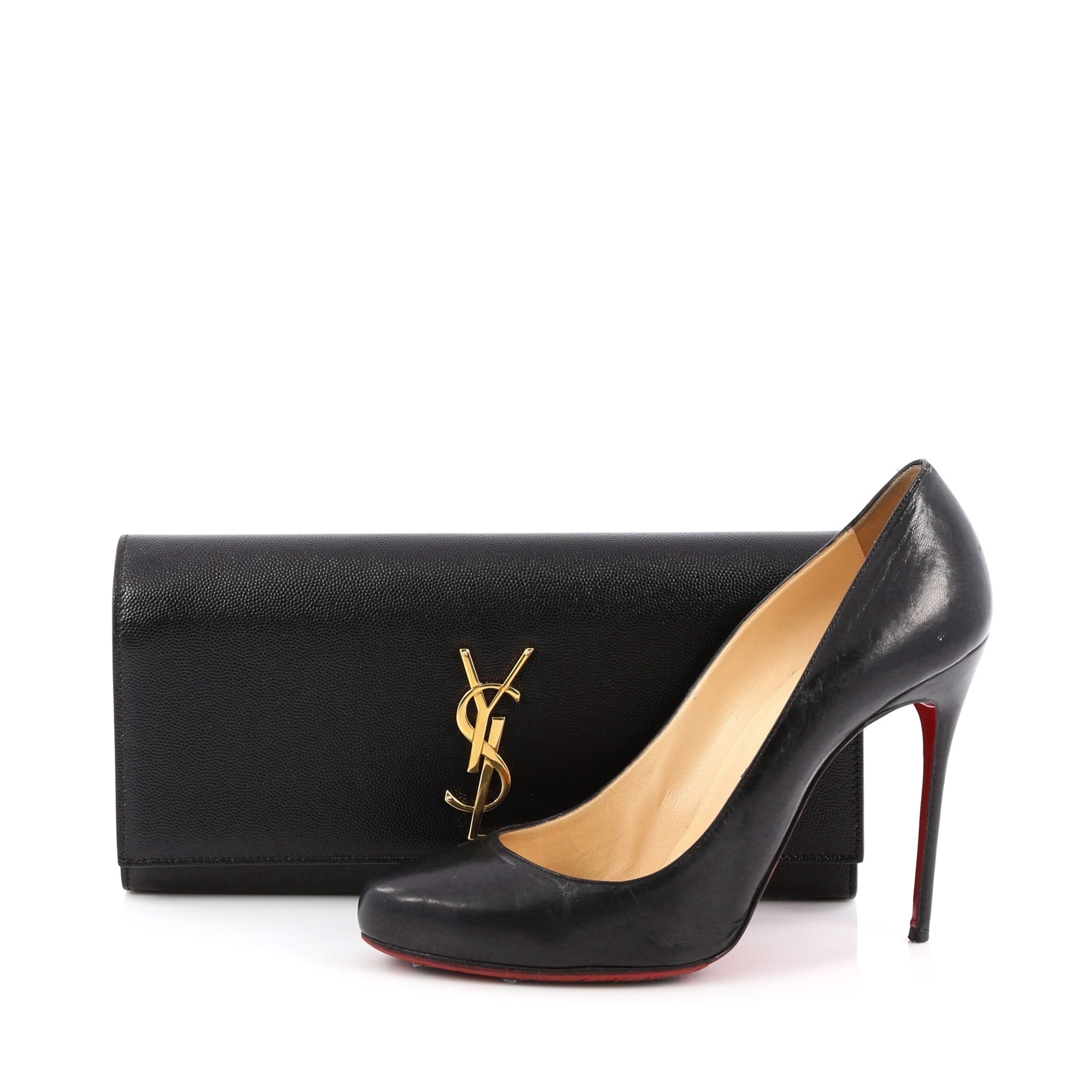 Classic Monogram Clutch Leather Medium