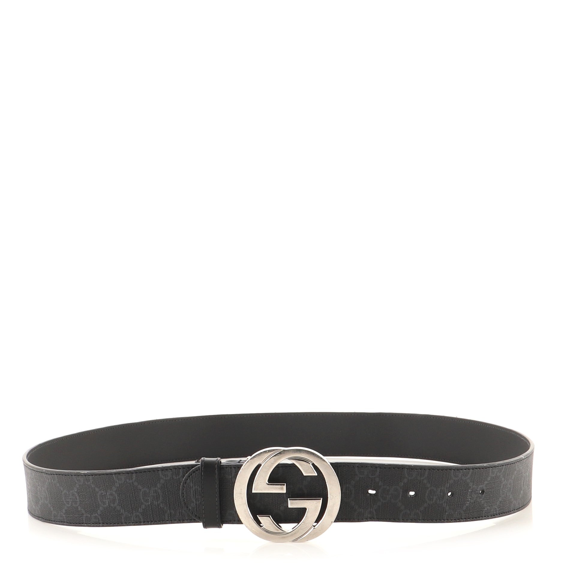 Interlocking G Belt GG Coated Canvas Wide 100