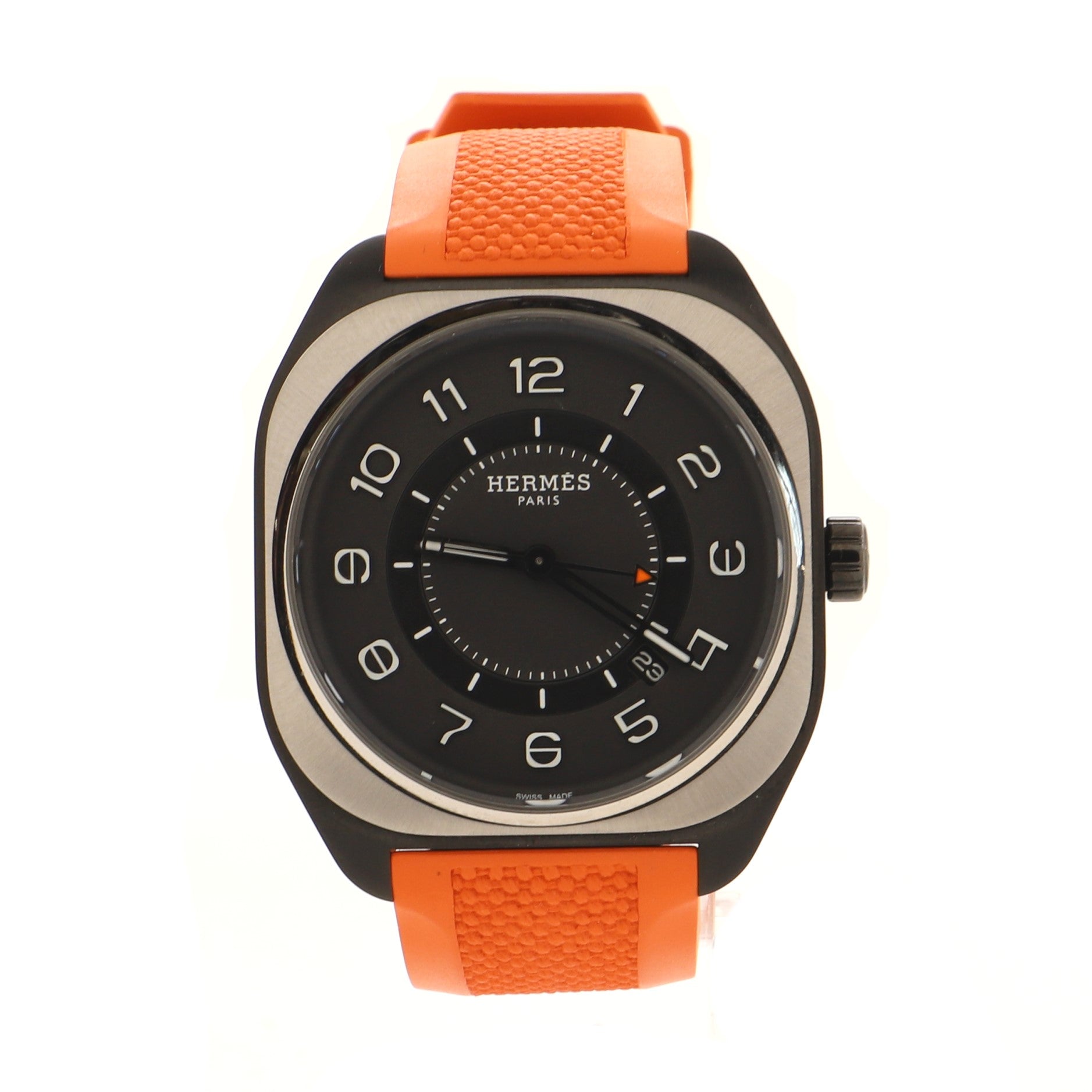H08 Automatic Watch DLC Titanium and Rubber 39