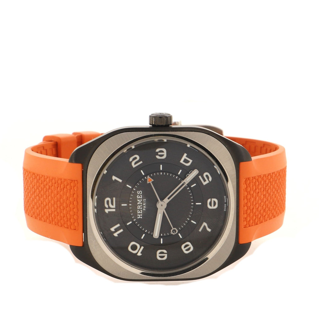 H08 Automatic Watch DLC Titanium and Rubber 39