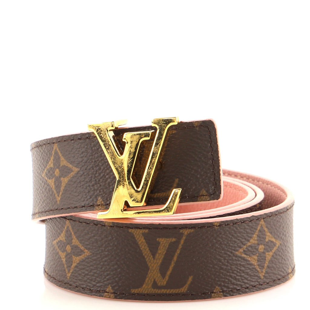 LV Initiales Reversible Belt Monogram Canvas and Leather Medium 80