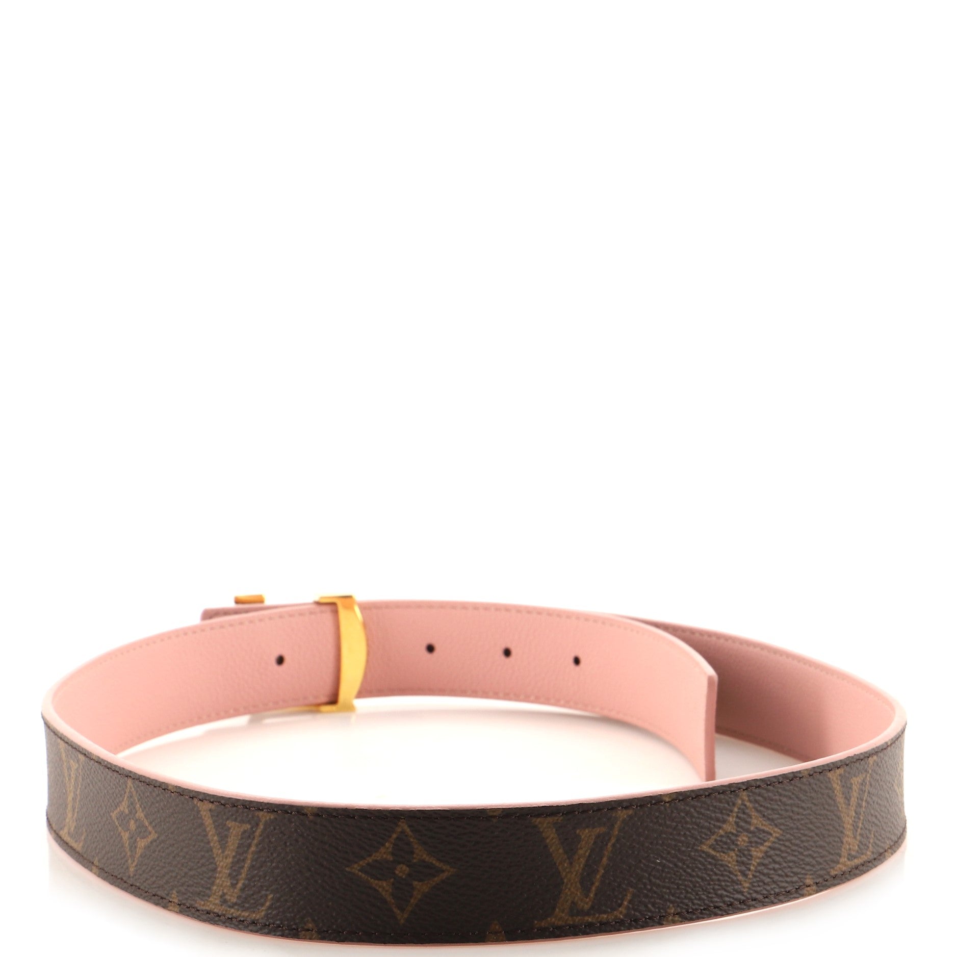 LV Initiales Reversible Belt Monogram Canvas and Leather Medium 80