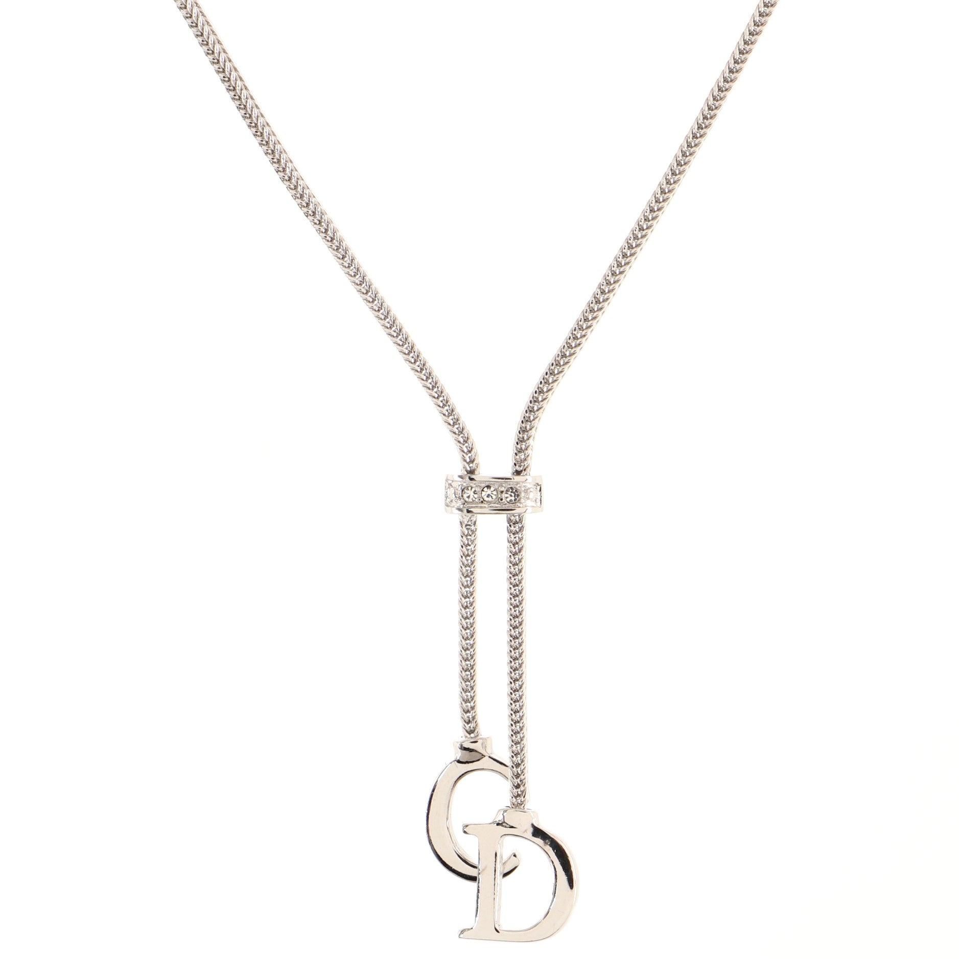 Vintage CD Charm Necklace Metal