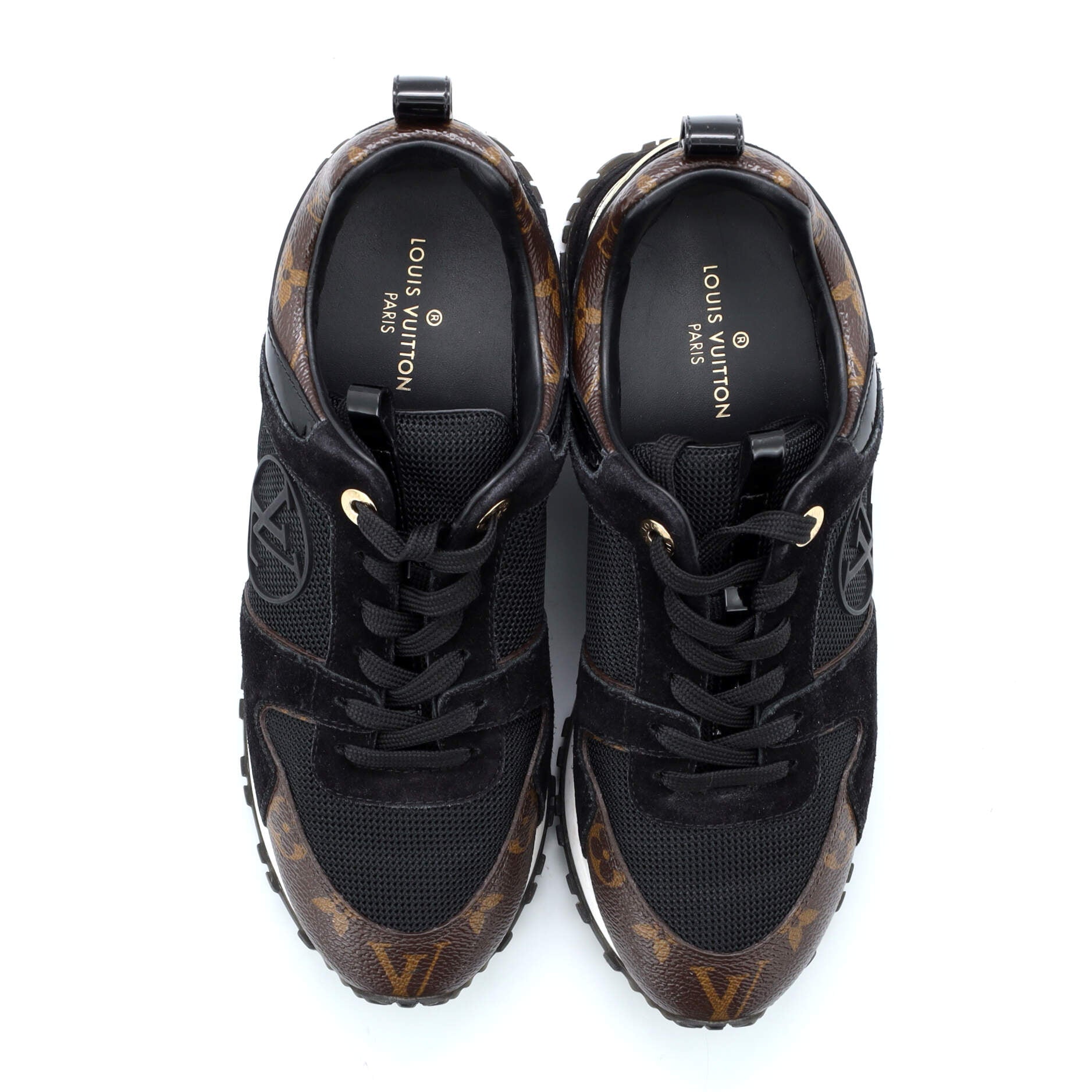 Women's Run Away Sneakers Mesh with Monogram Canvas and Suede