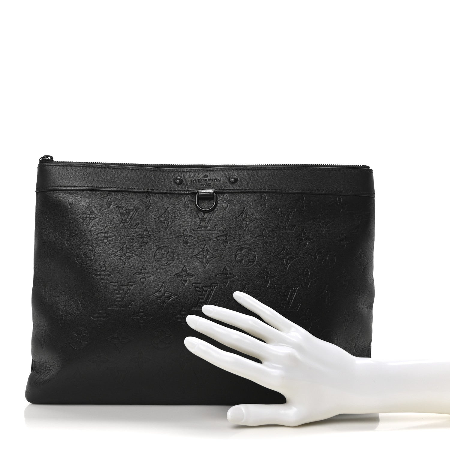 Calfskin Monogram Shadow Discovery Pochette Black
