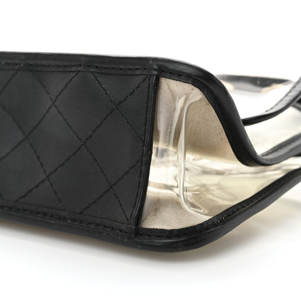 Lambskin PVC Medium Sand By The Sea Flap Black