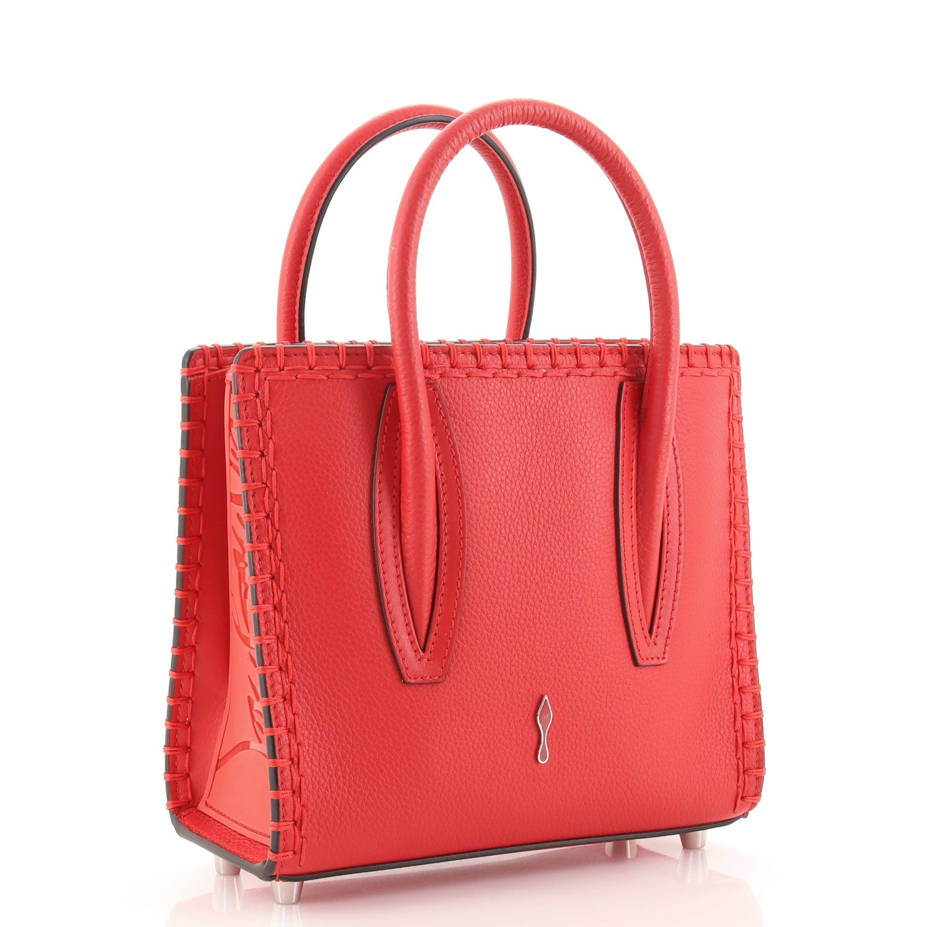 Paloma Tote Whipstitch Leather and Suede Mini