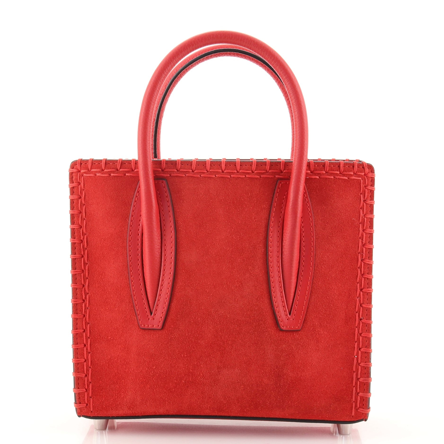 Paloma Tote Whipstitch Leather and Suede Mini