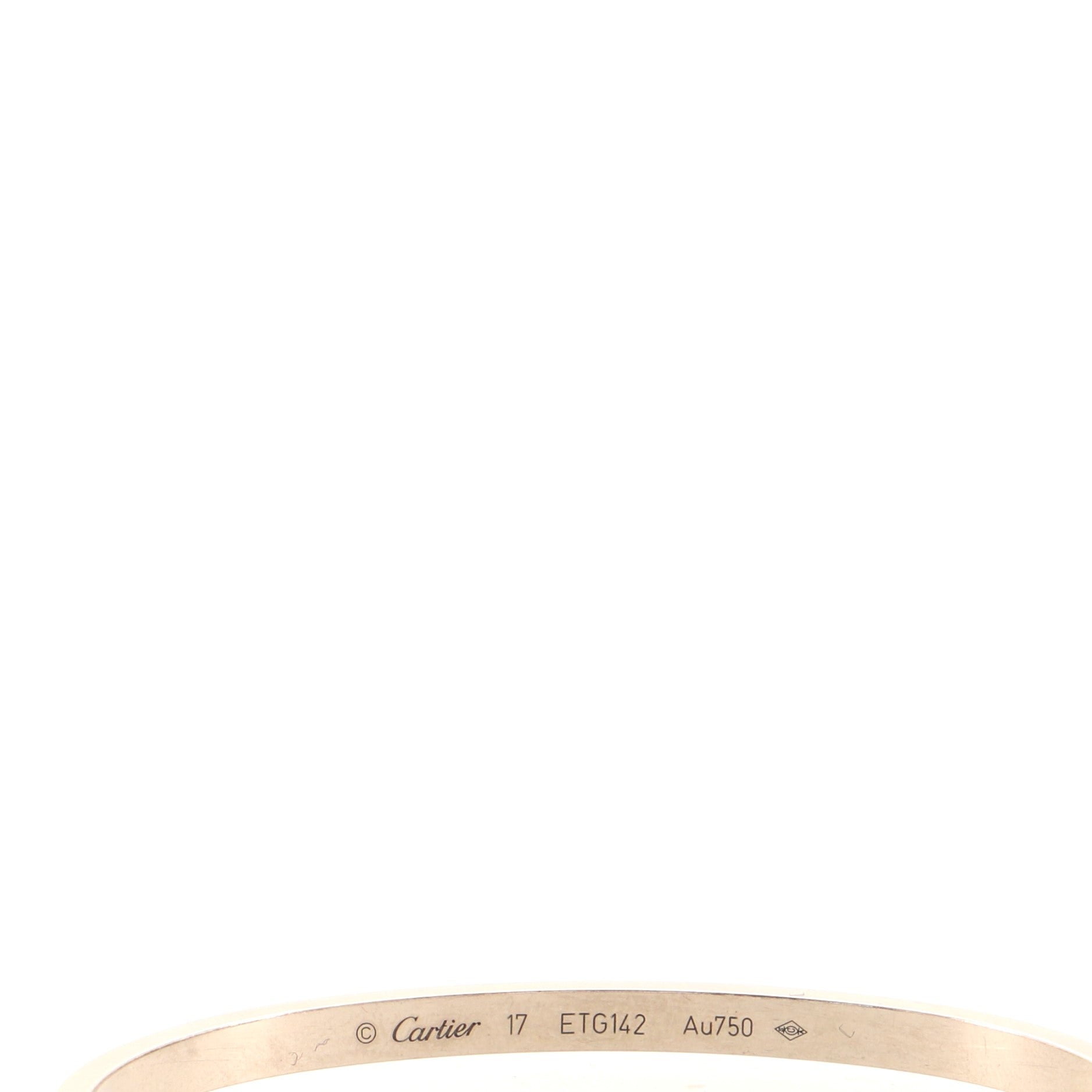 Love Bracelet 18K White Gold Small